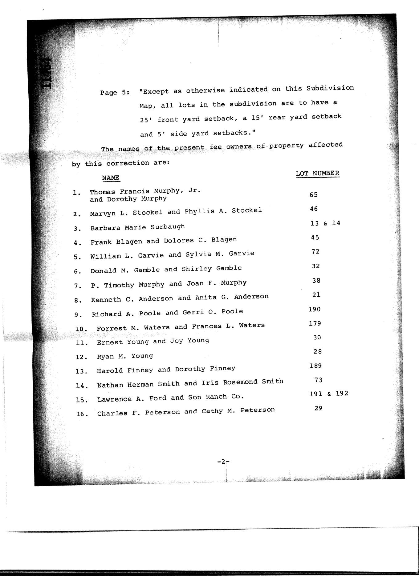 Book 16 Page 7 of Map Type RM