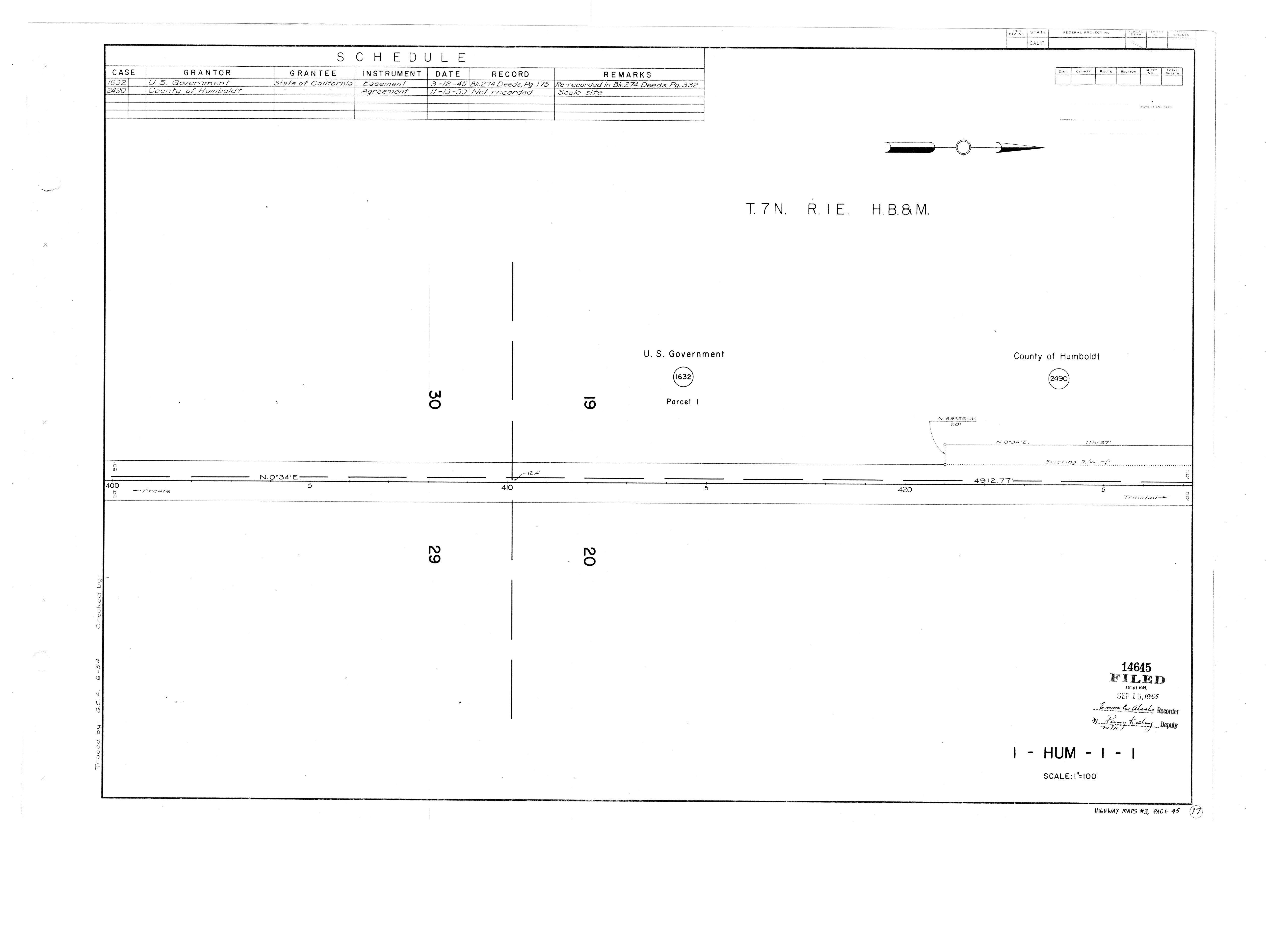 Book 3 Page 45 of Map Type HM