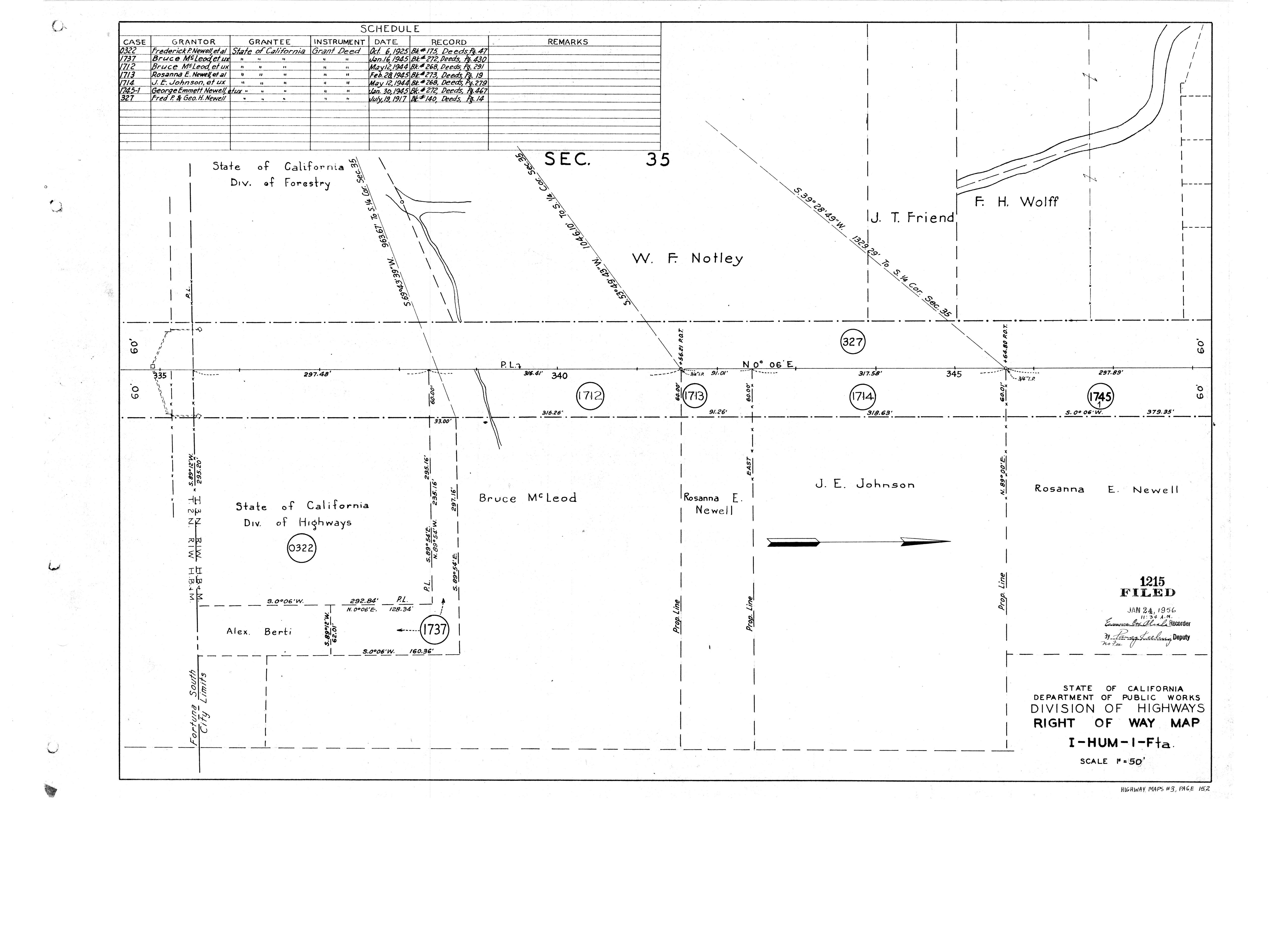 Book 3 Page 152 of Map Type HM