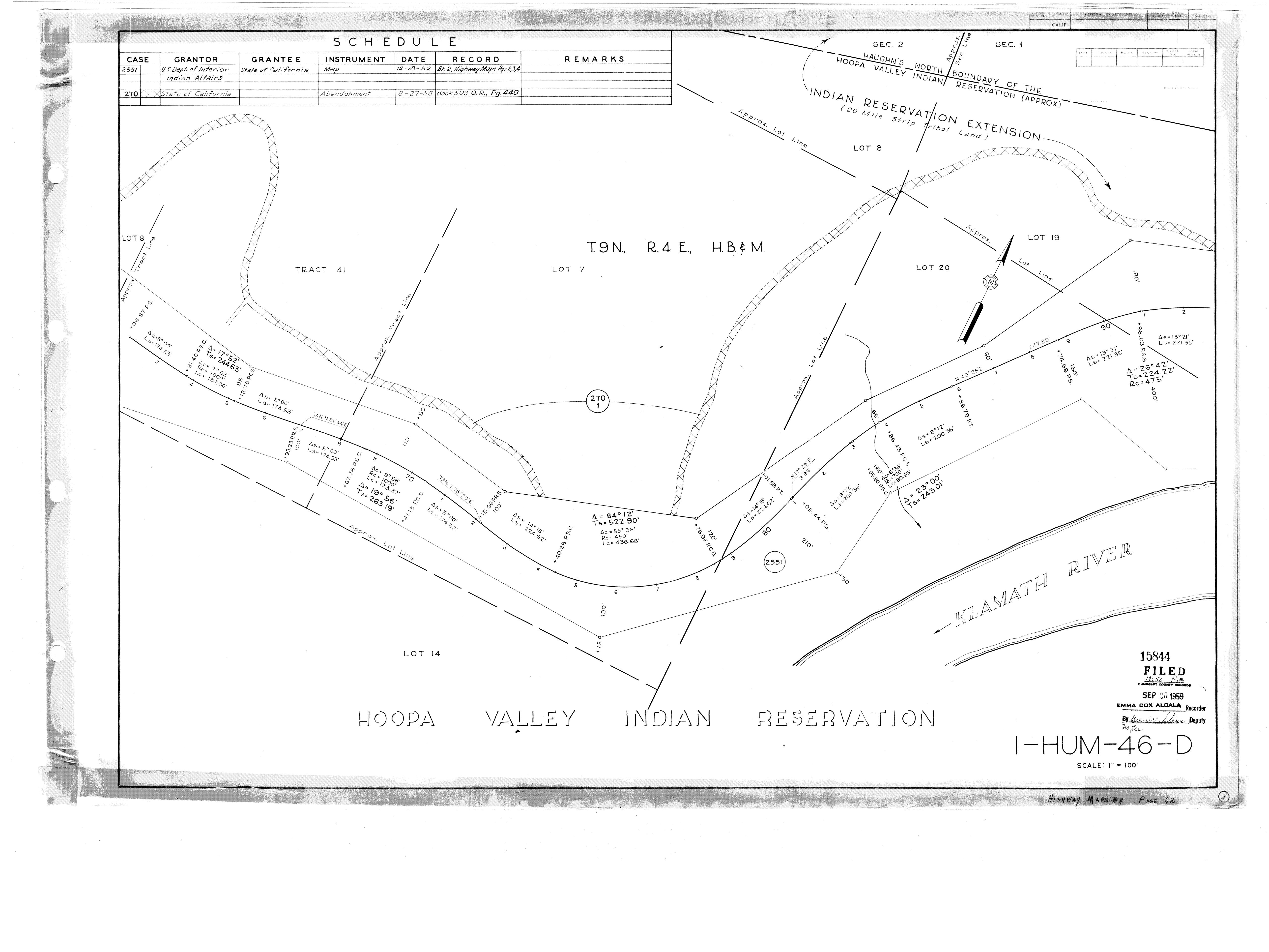Book 4 Page 62 of Map Type HM