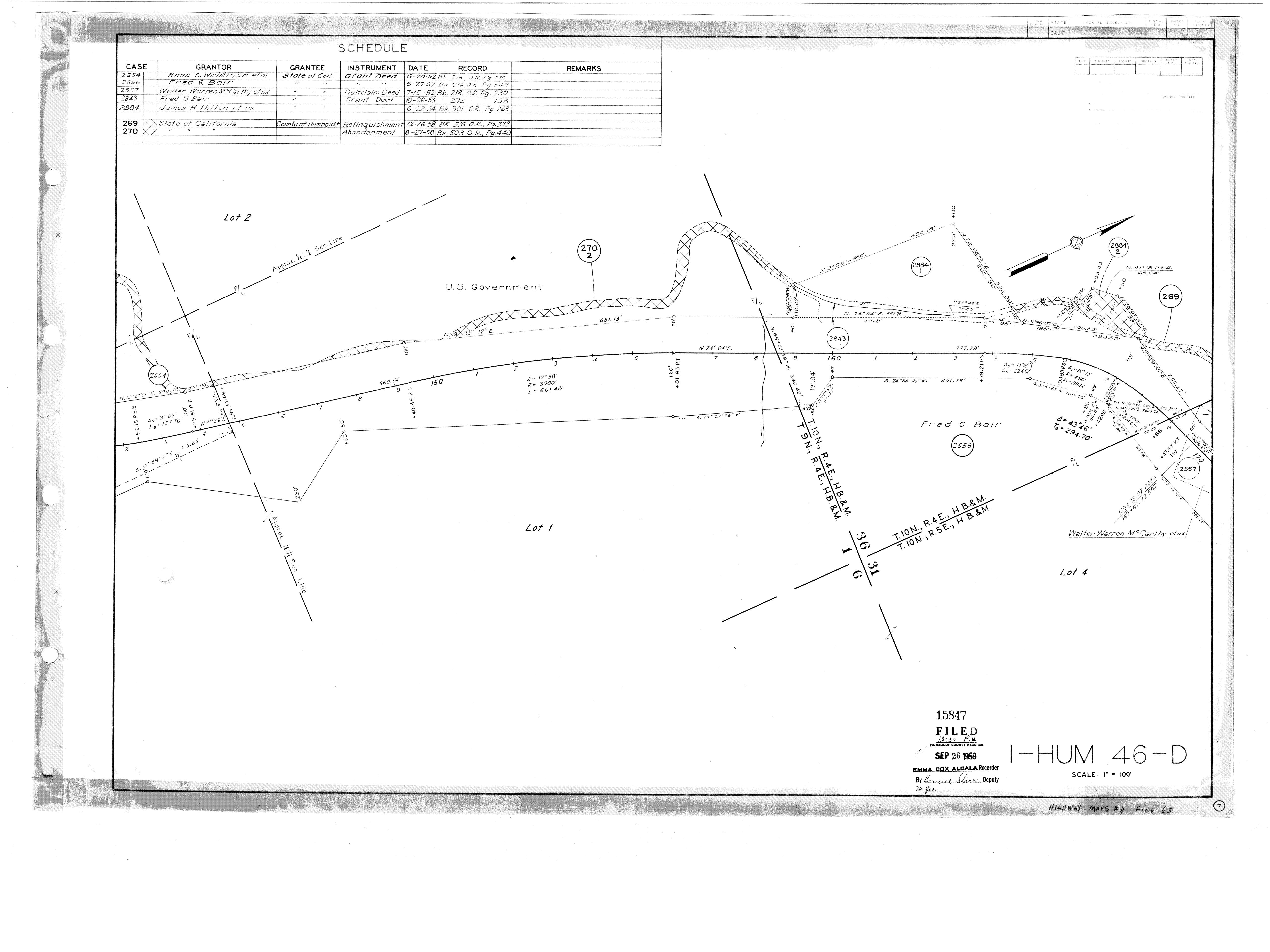 Book 4 Page 65 of Map Type HM