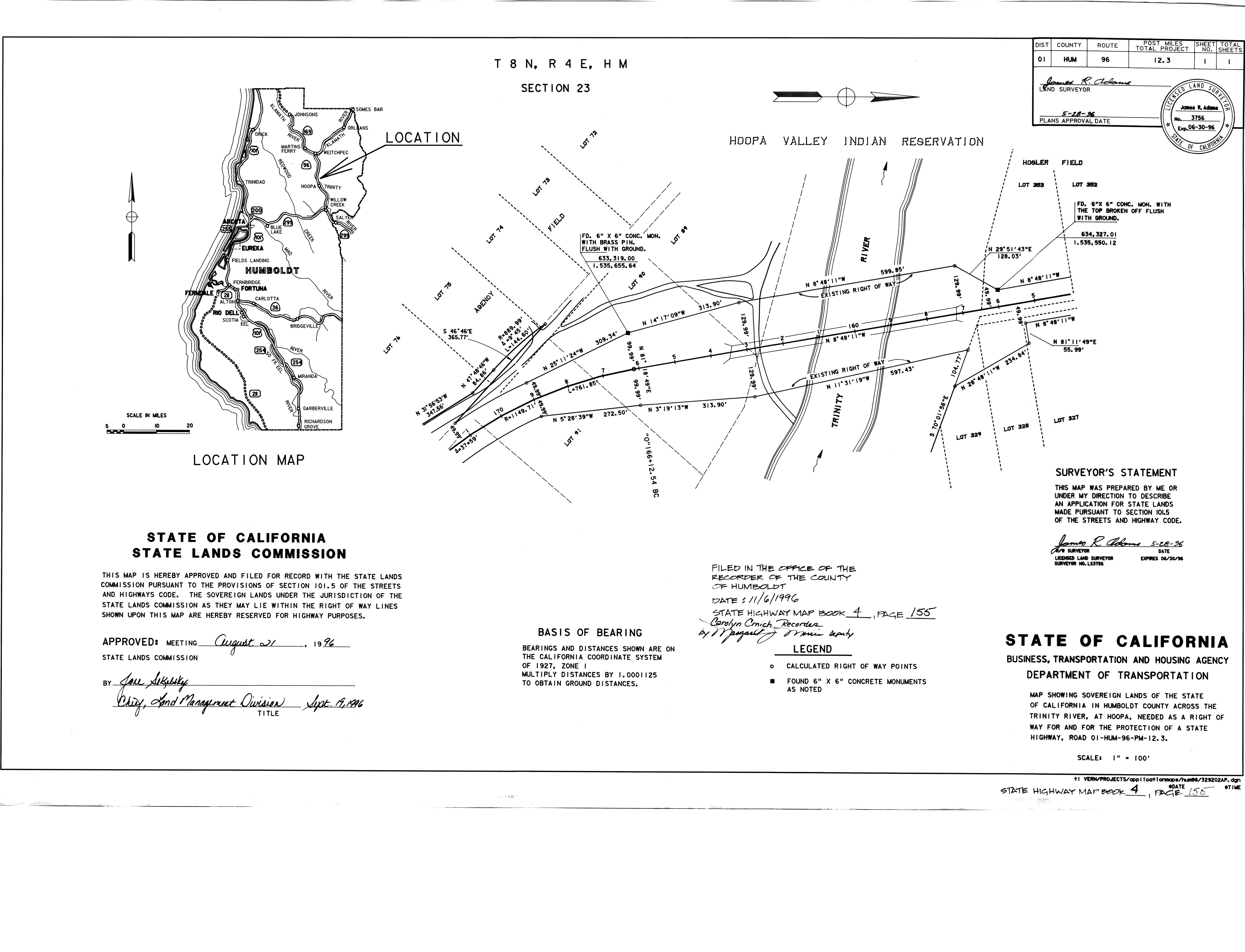 Book 4 Page 155 of Map Type HM