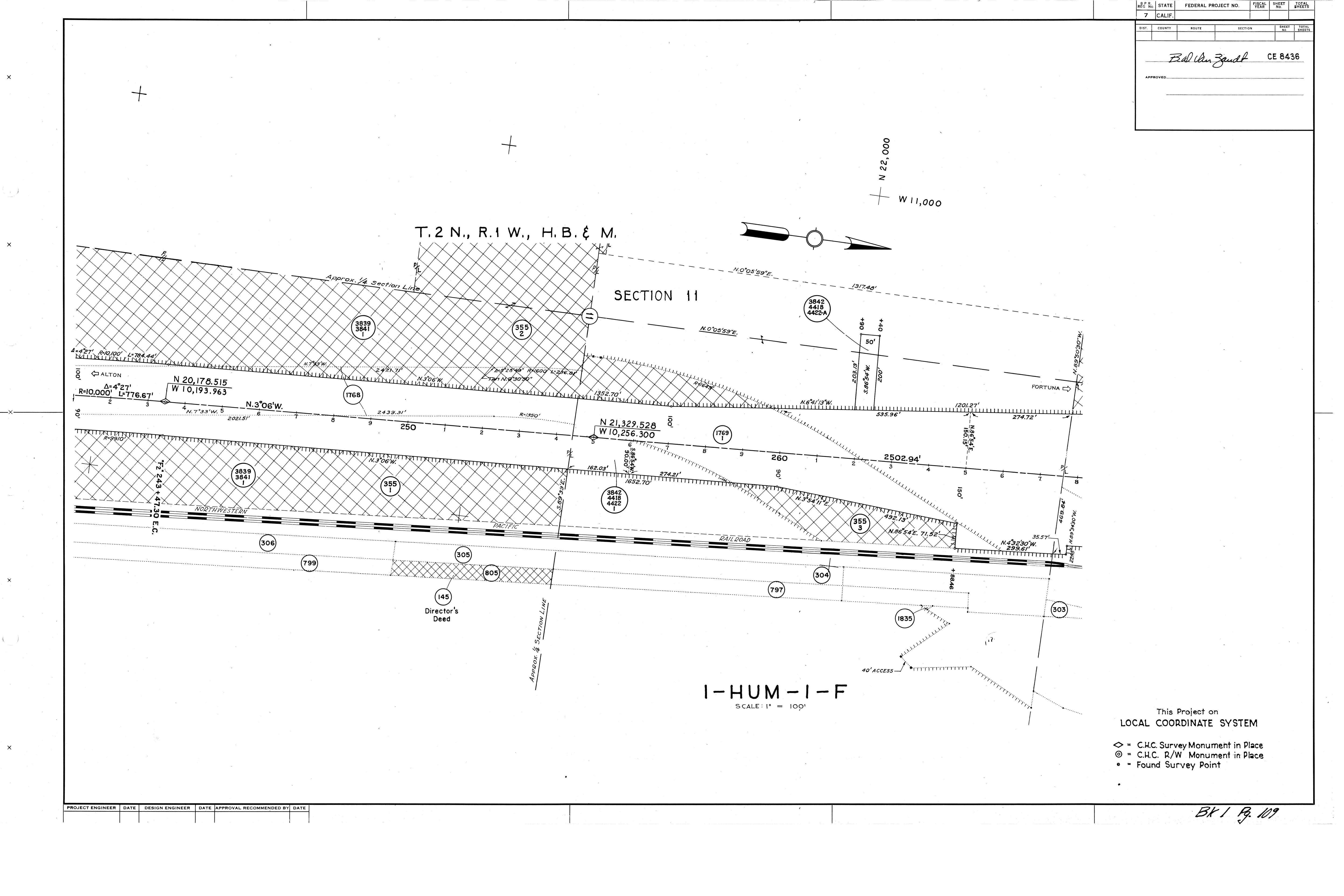 Book 1 Page 109 of Map Type MM