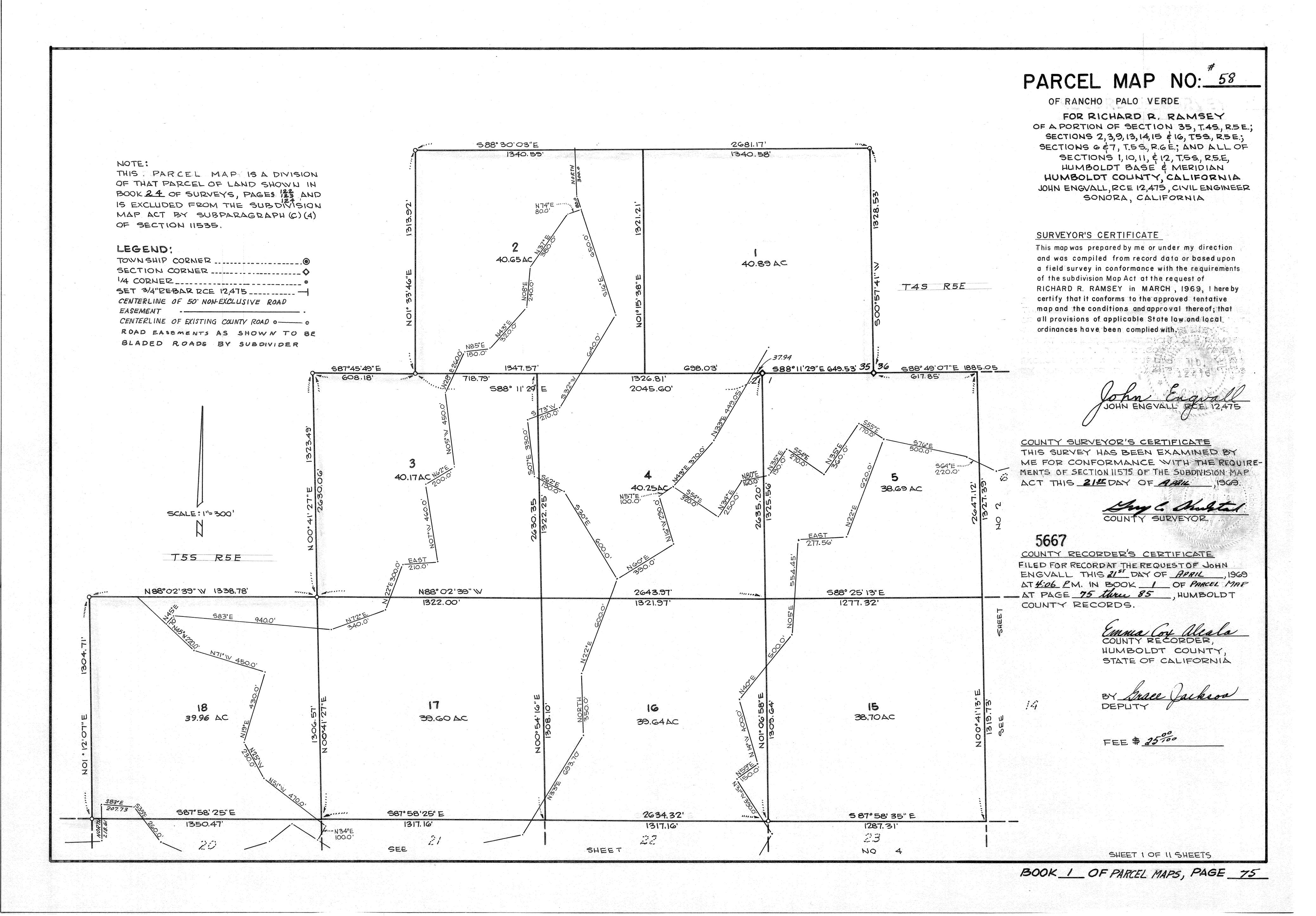 Book 1 Page 75 of Map Type PM