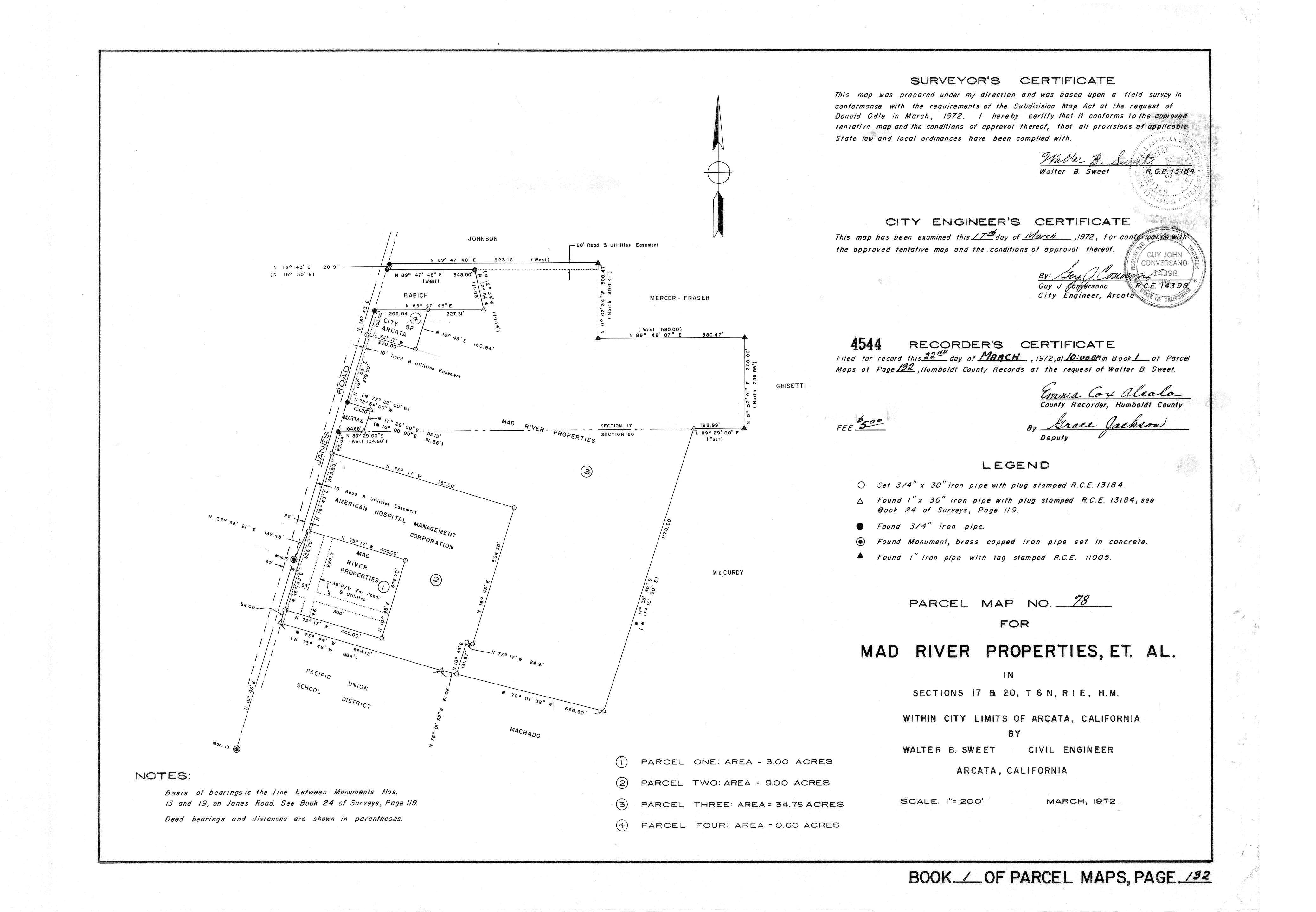 Book 1 Page 132 of Map Type PM