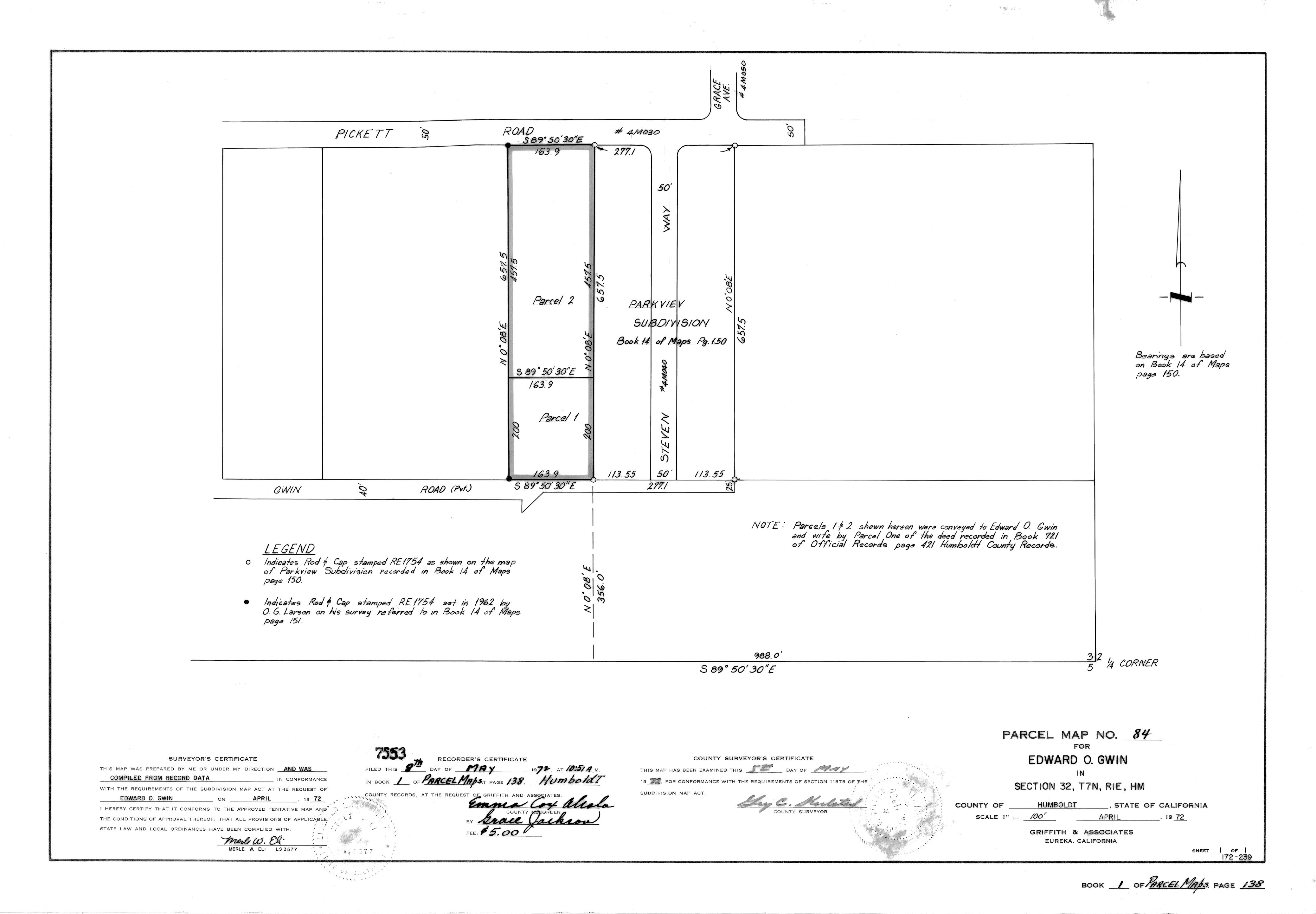 Book 1 Page 138 of Map Type PM