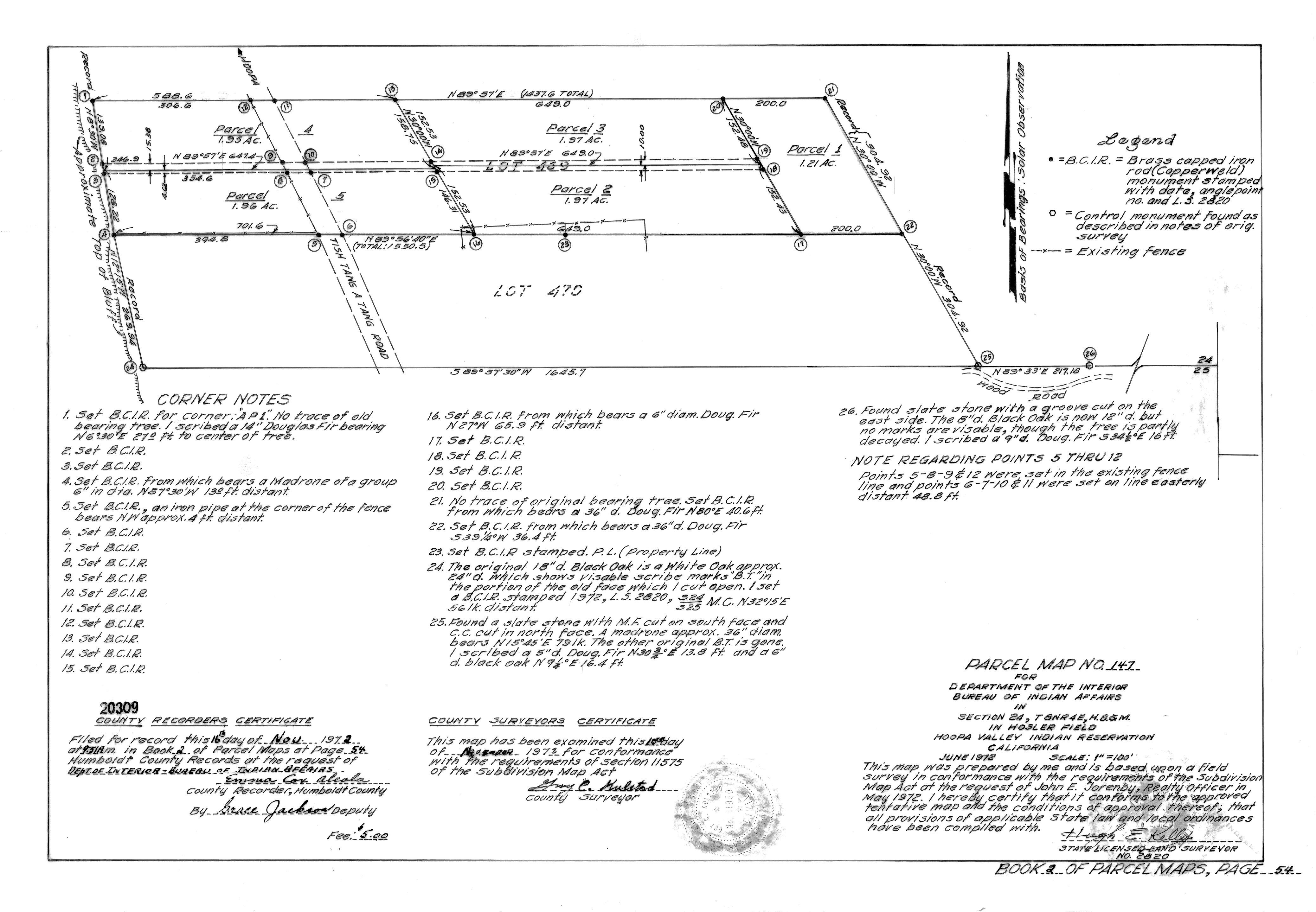 Book 2 Page 54 of Map Type PM