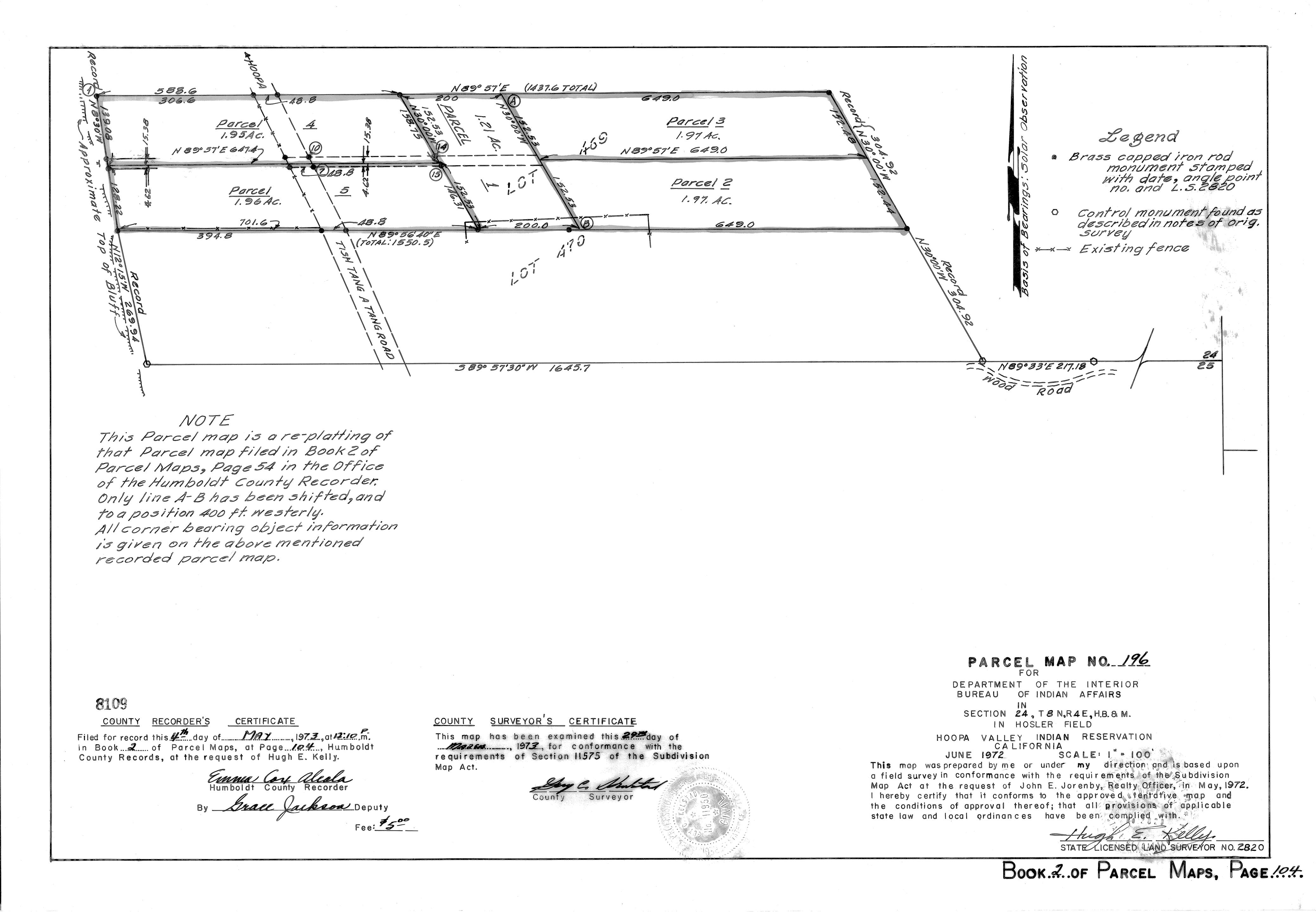 Book 2 Page 104 of Map Type PM