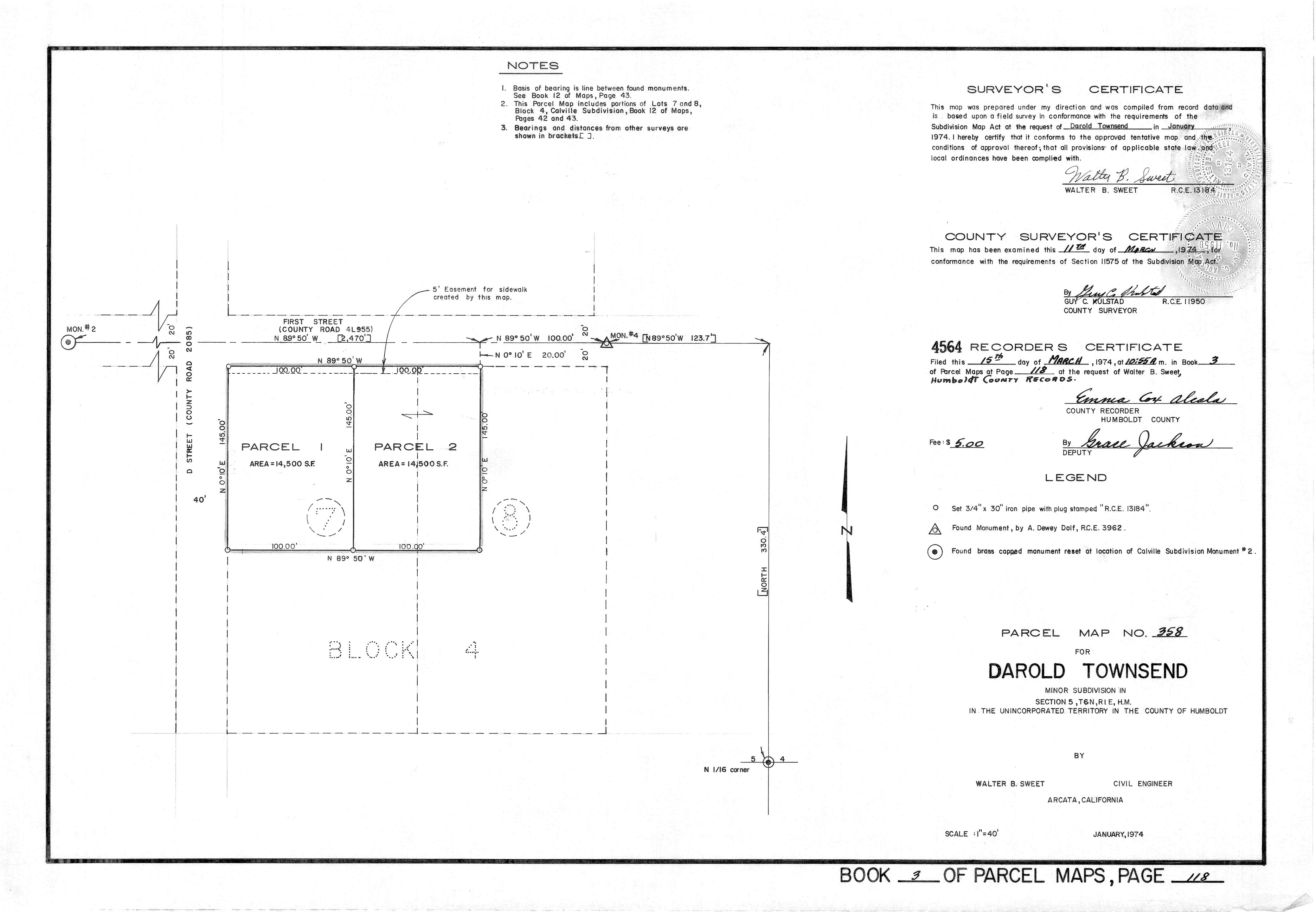 Book 3 Page 118 of Map Type PM