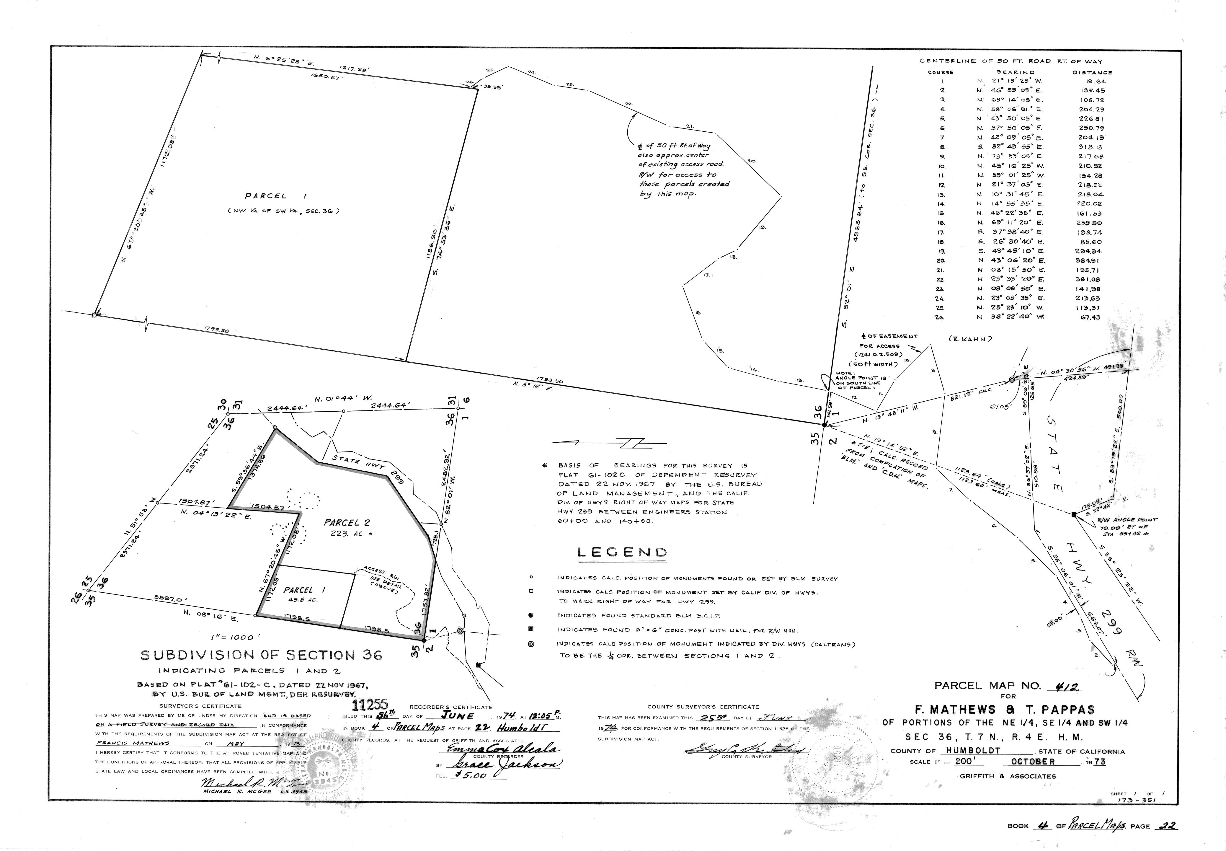 Book 4 Page 22 of Map Type PM