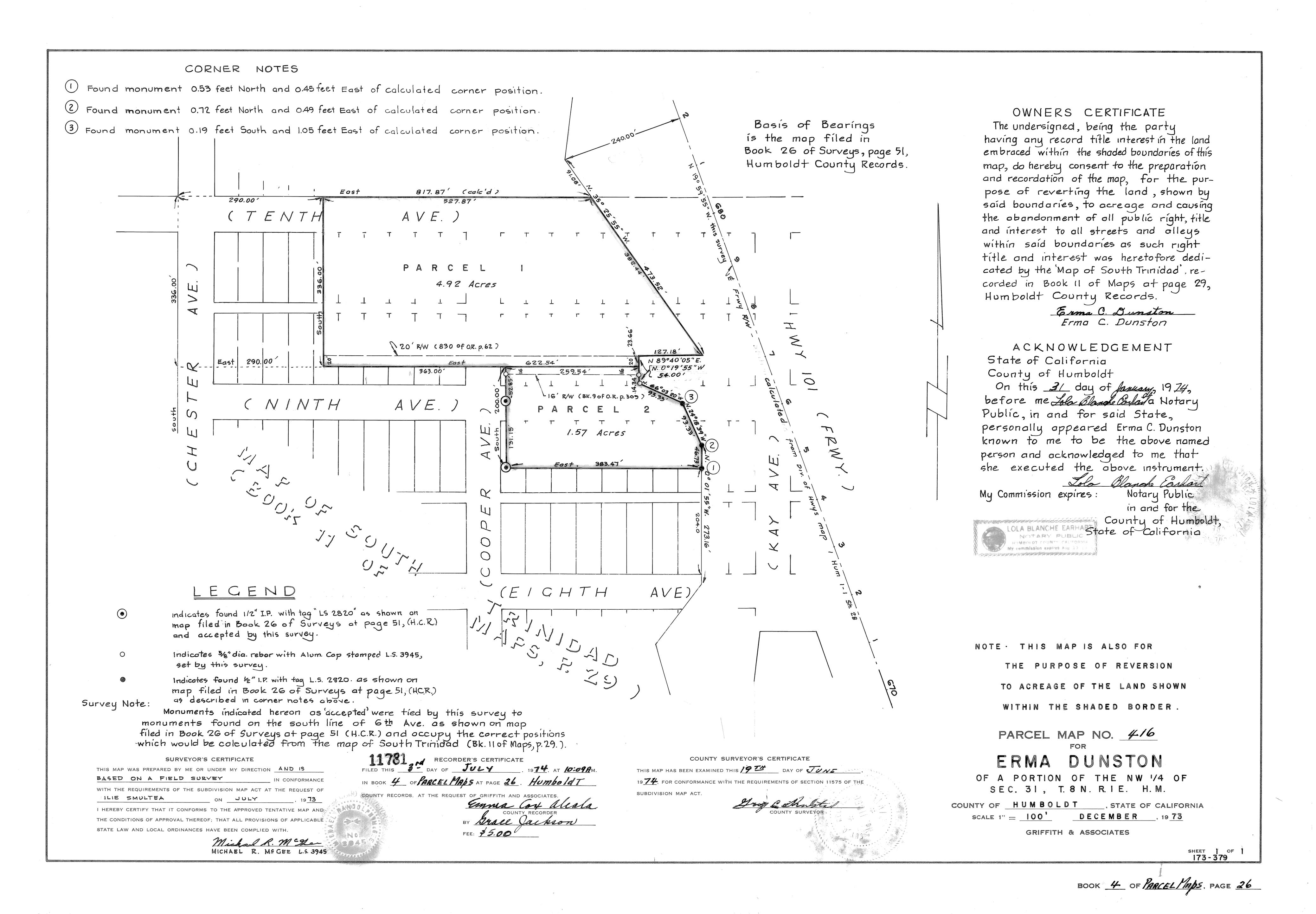 Book 4 Page 26 of Map Type PM