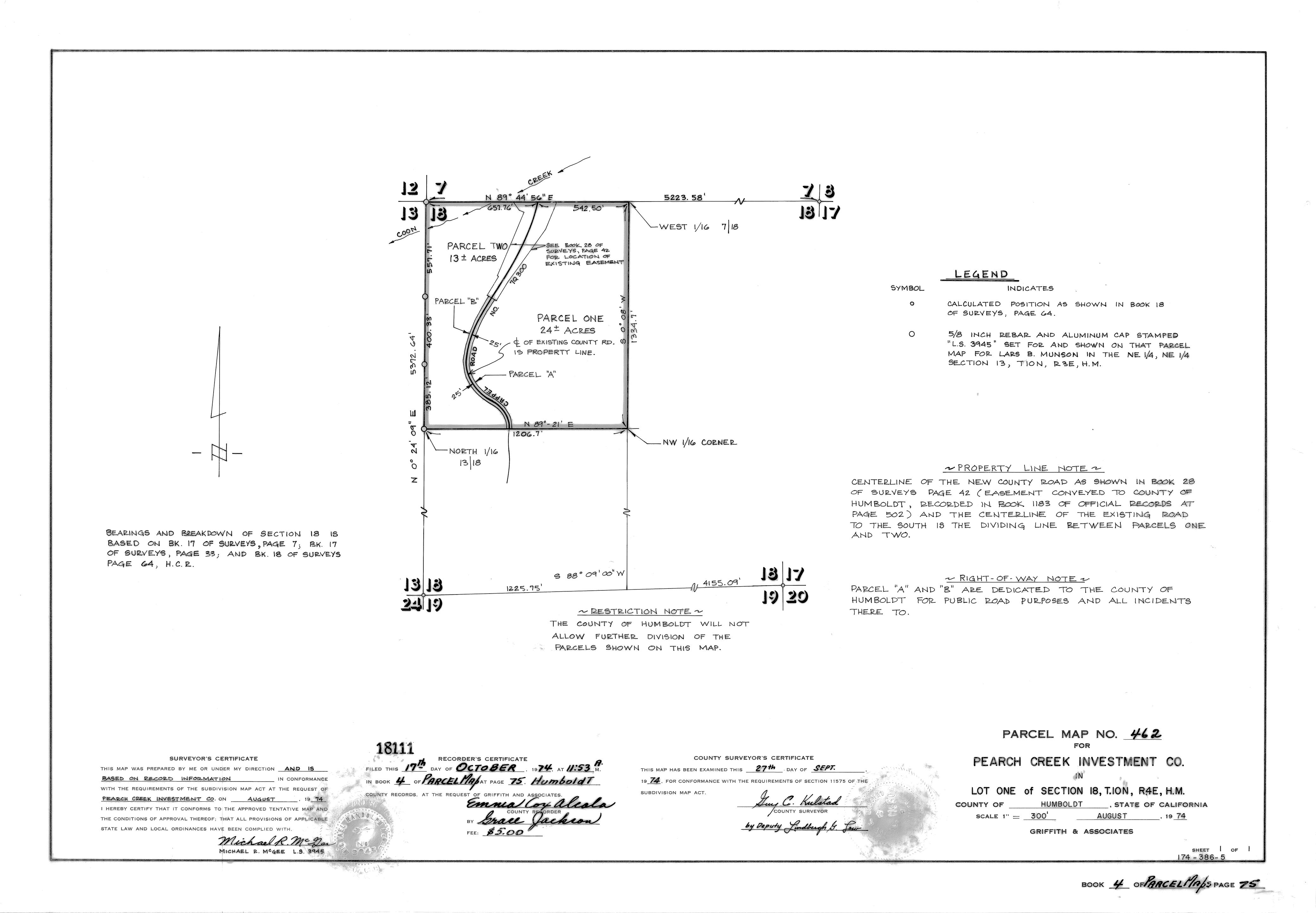 Book 4 Page 75 of Map Type PM