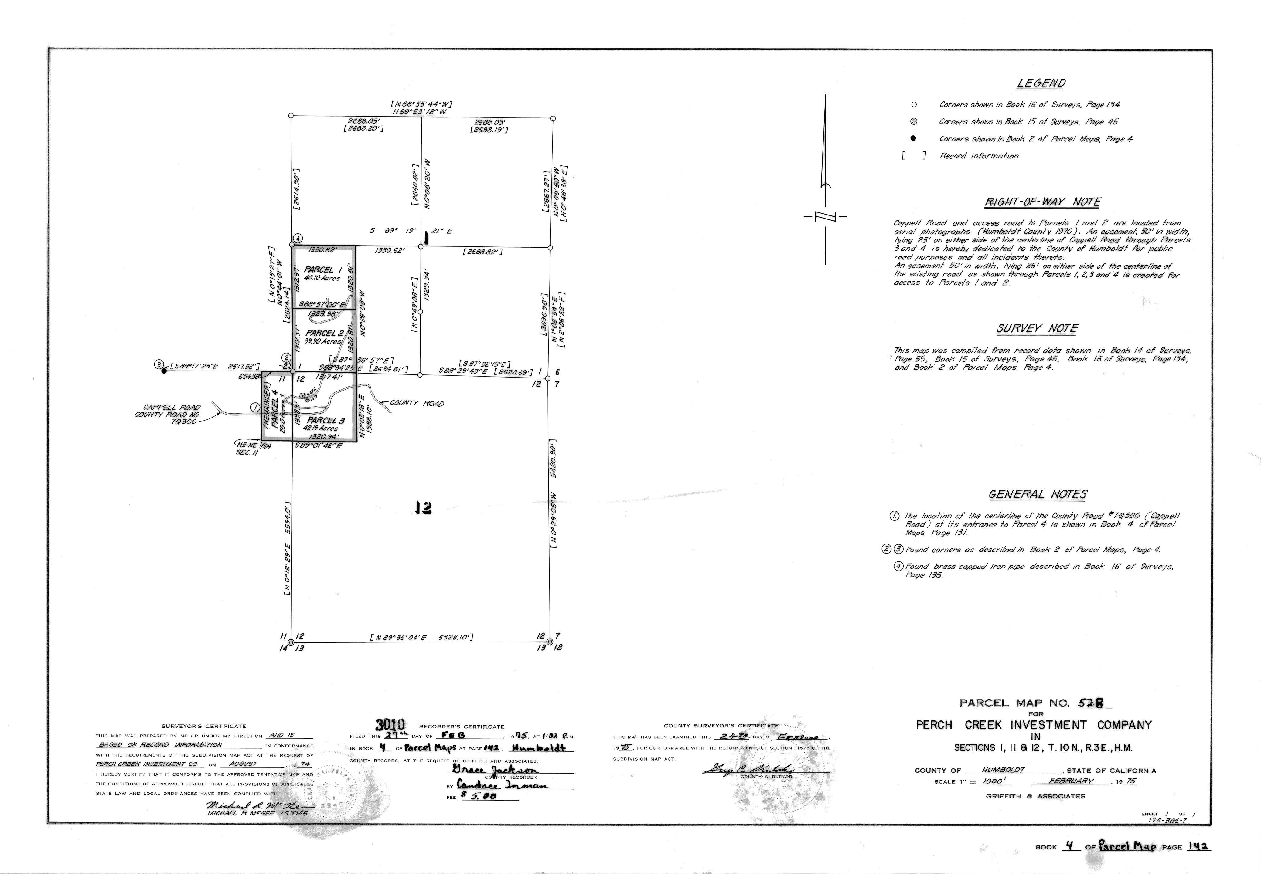 Book 4 Page 142 of Map Type PM