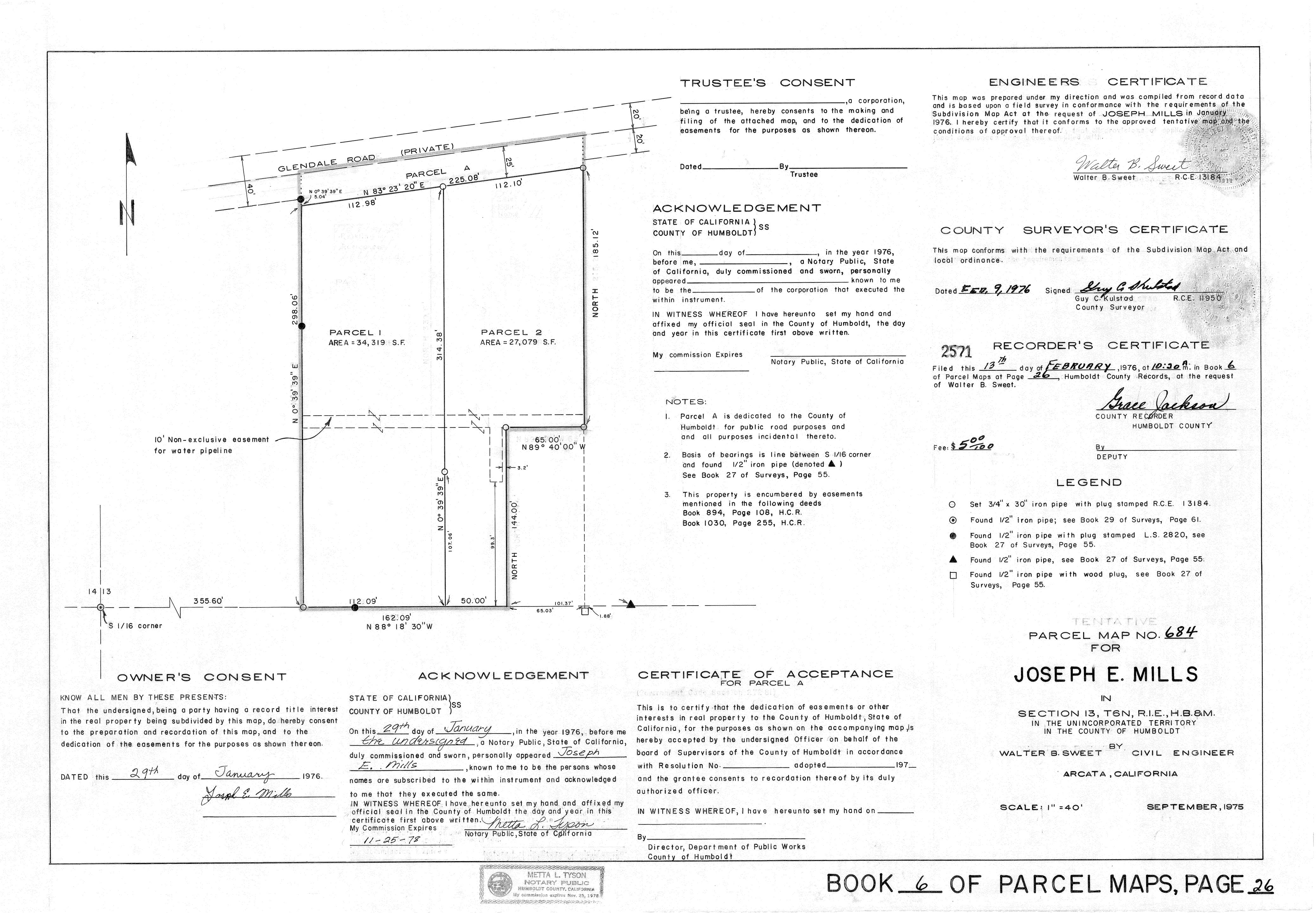 Book 6 Page 26 of Map Type PM