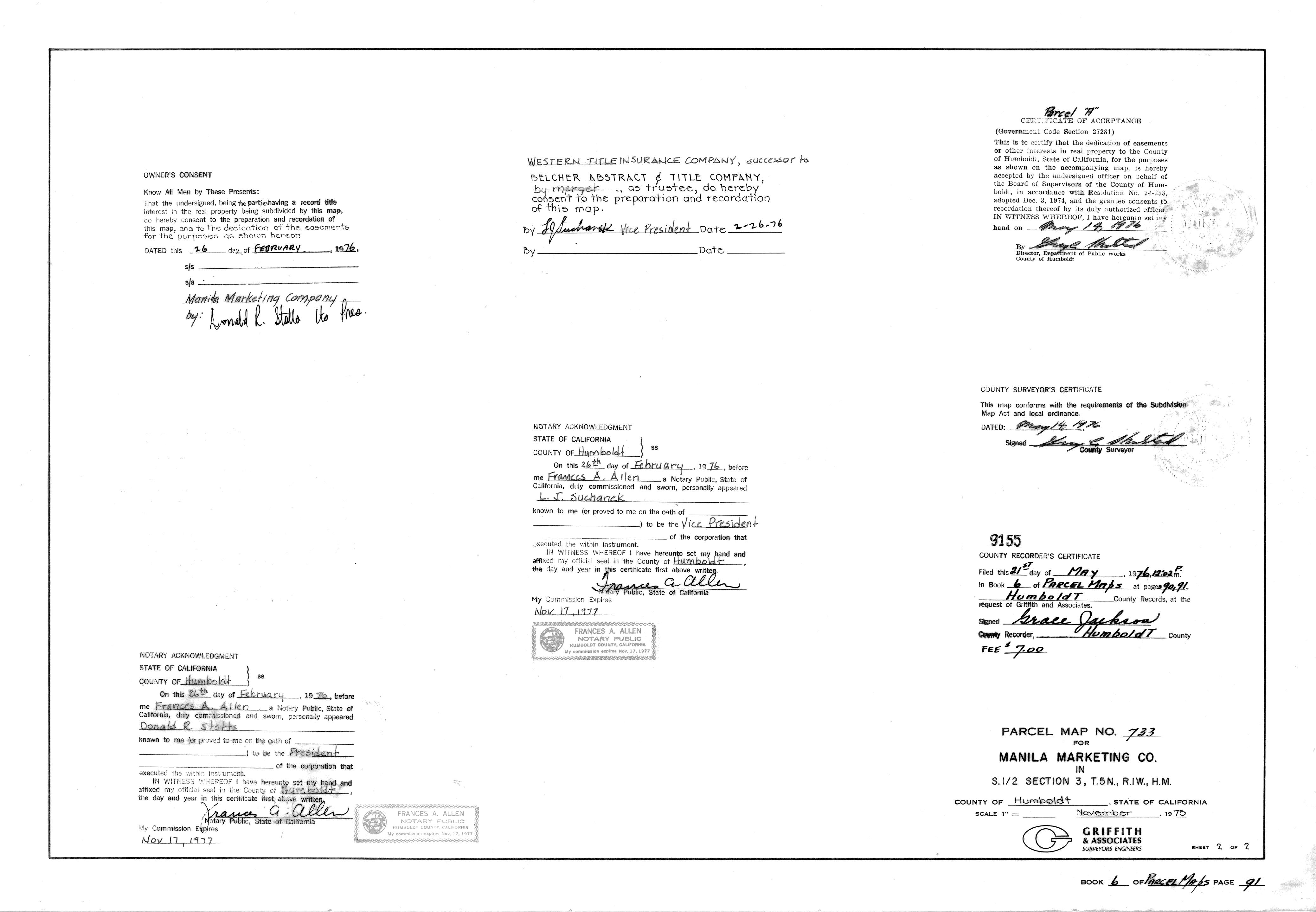 Book 6 Page 91 of Map Type PM