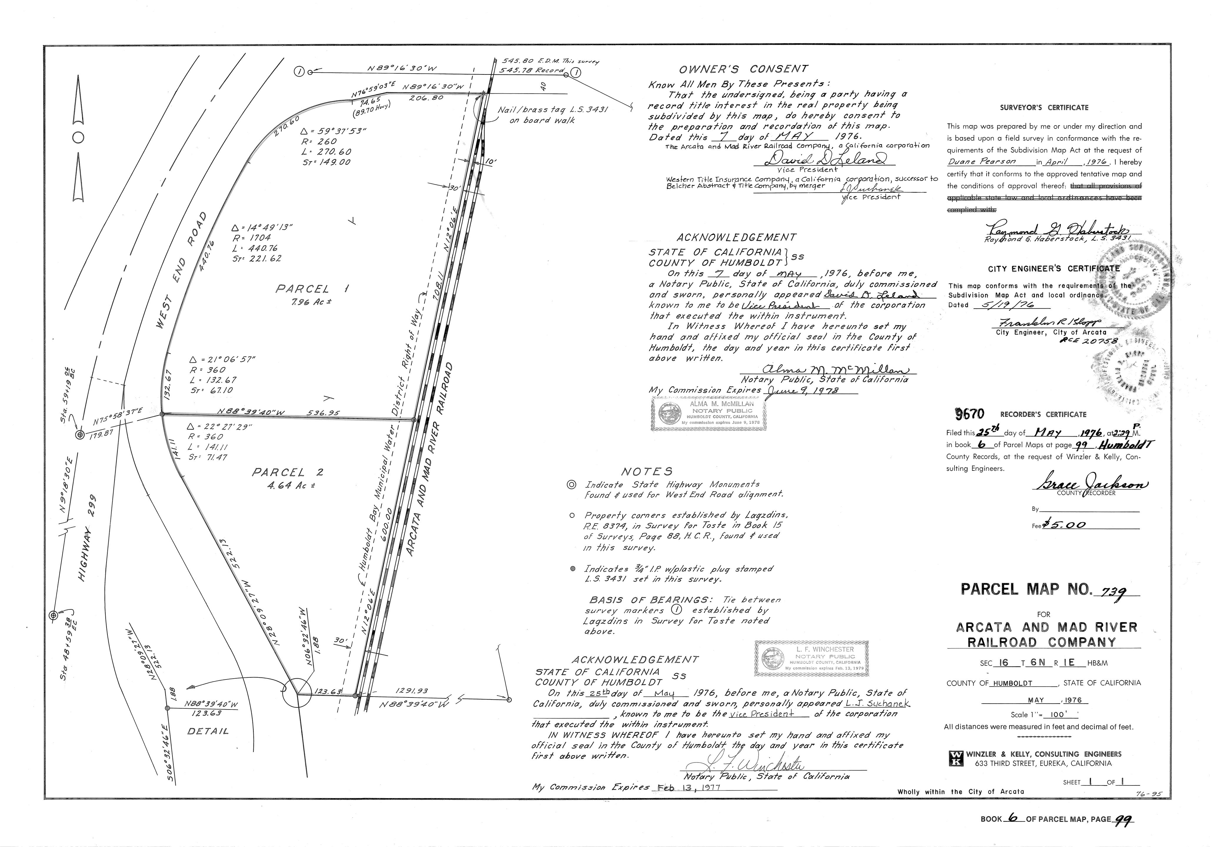 Book 6 Page 99 of Map Type PM