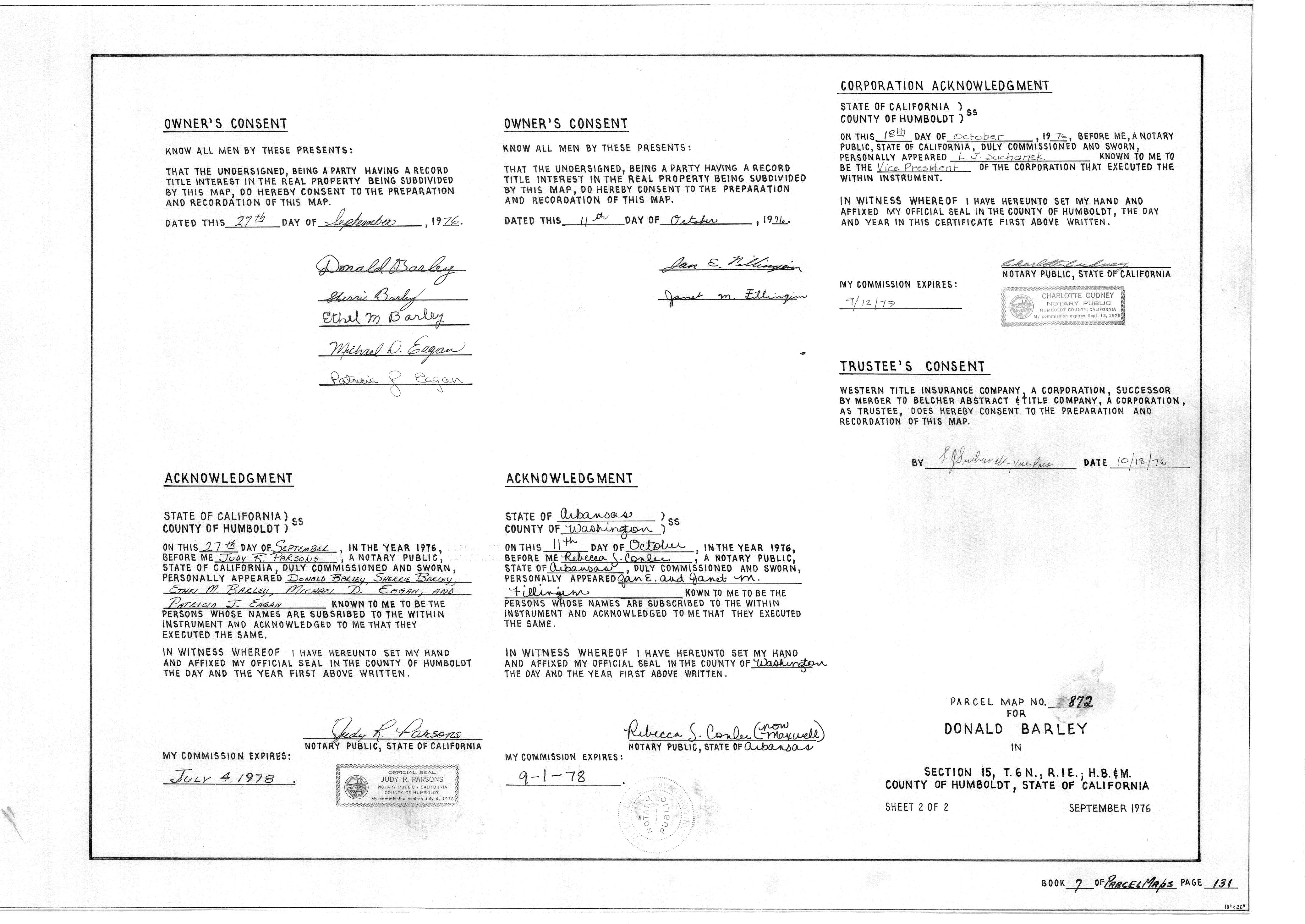 Book 7 Page 131 of Map Type PM