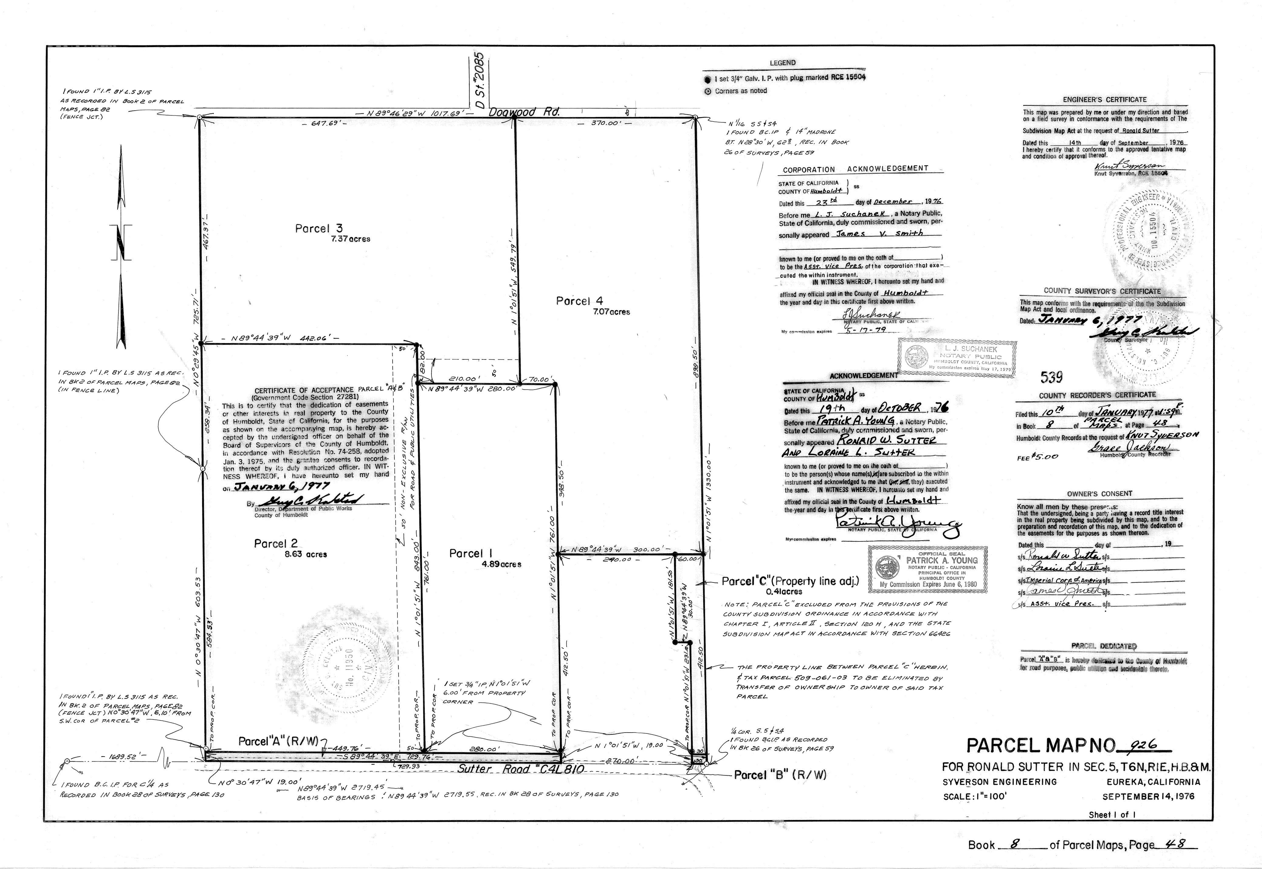 Book 8 Page 48 of Map Type PM