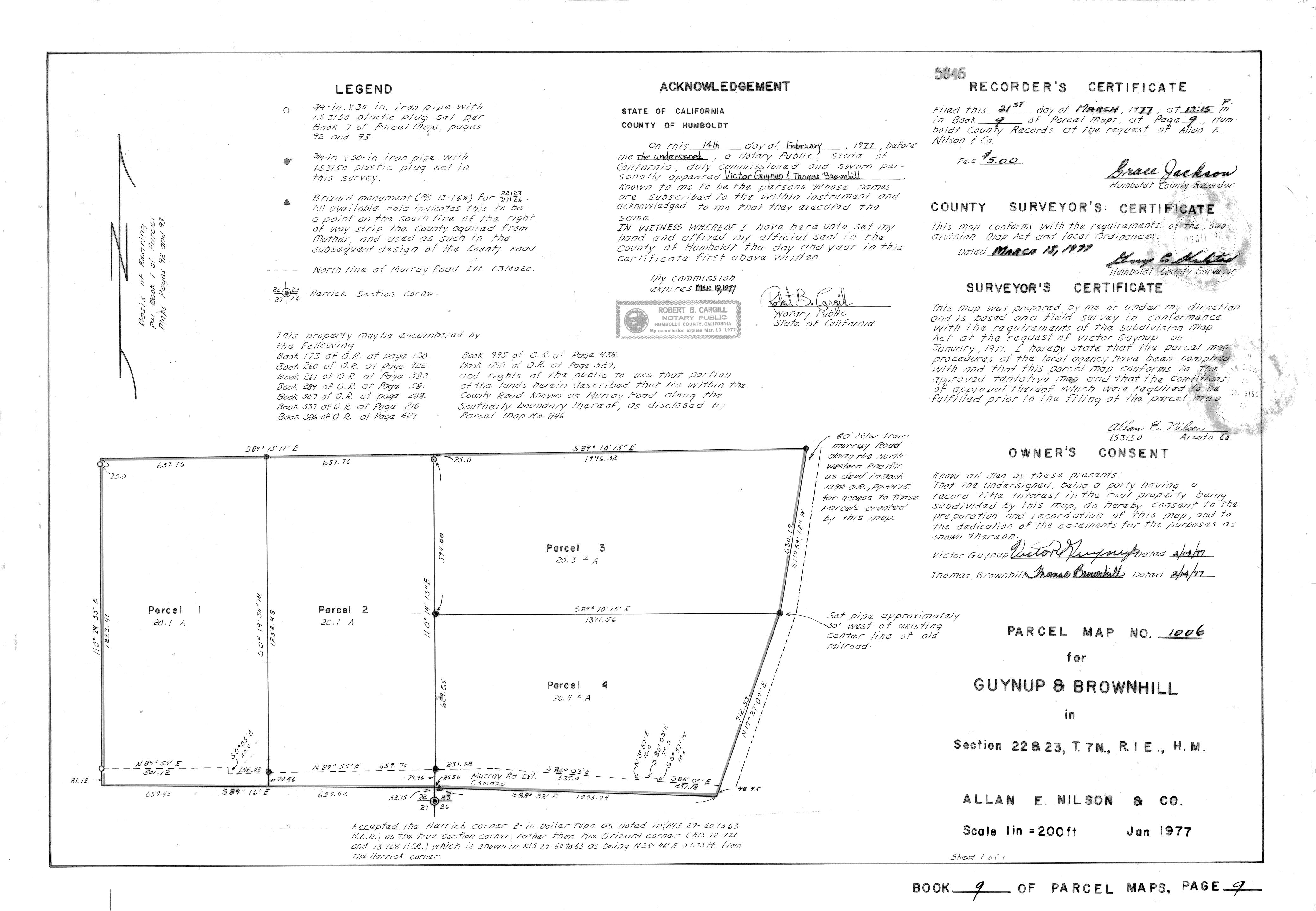 Book 9 Page 9 of Map Type PM