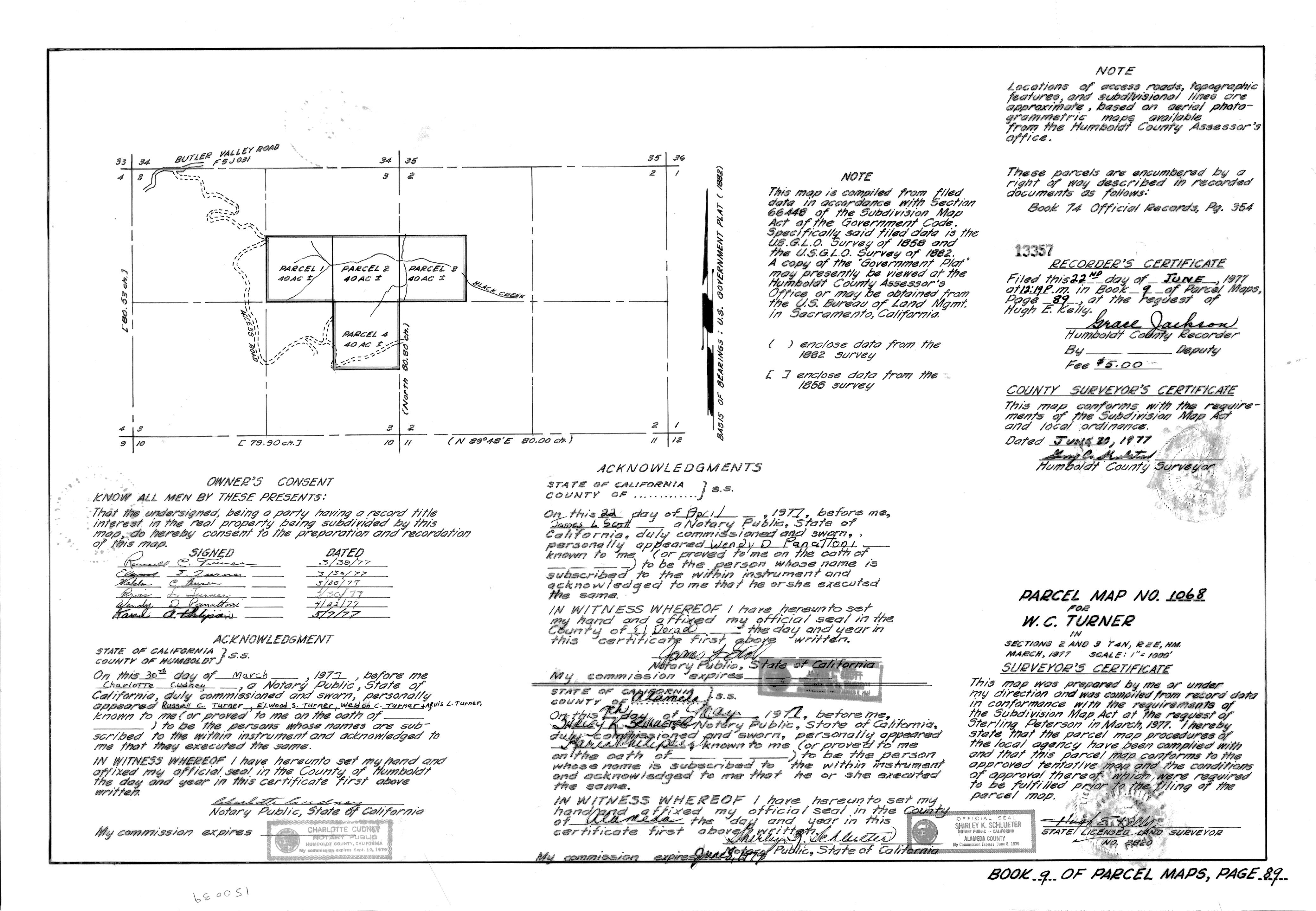 Book 9 Page 89 of Map Type PM