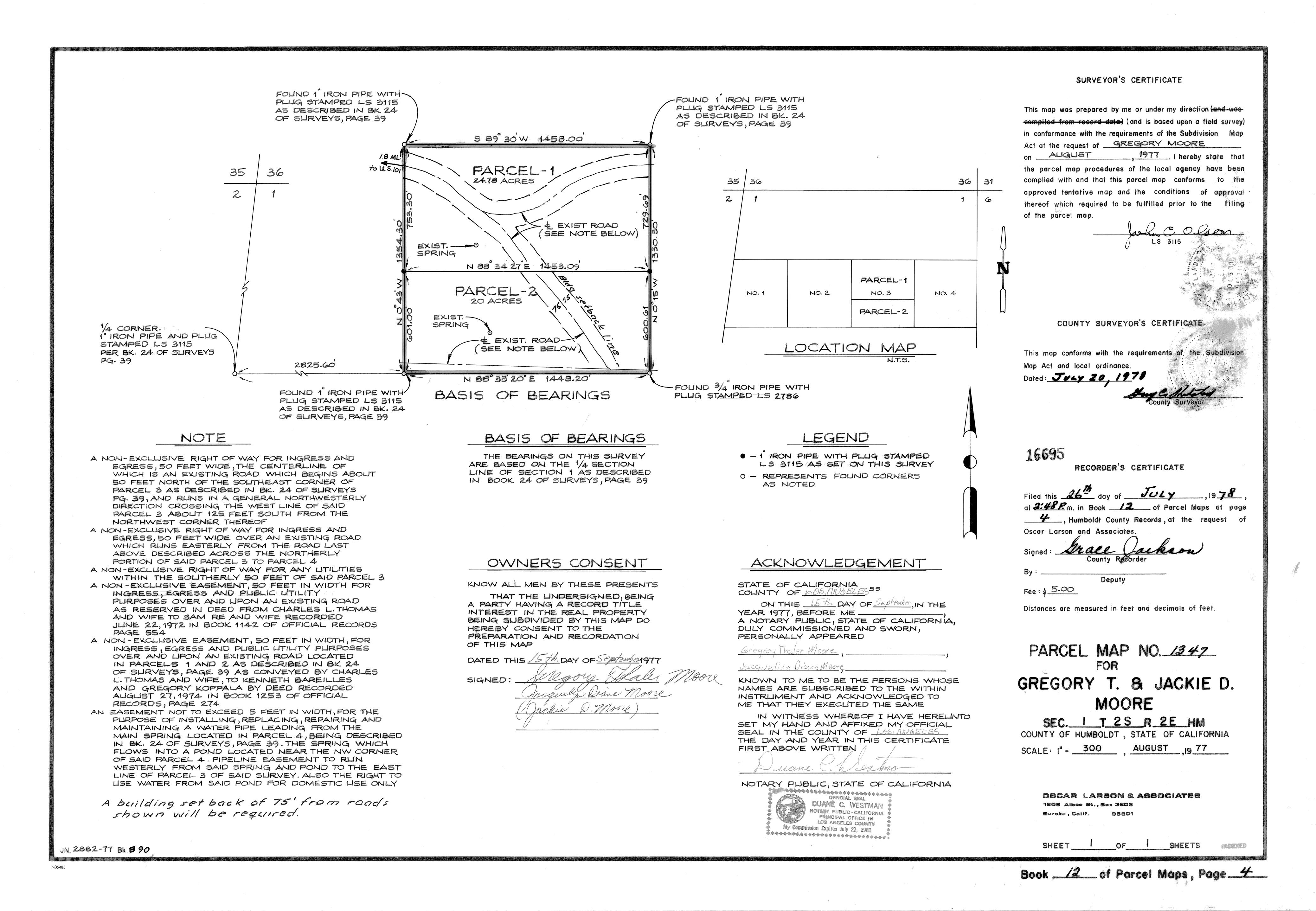 Book 12 Page 4 of Map Type PM