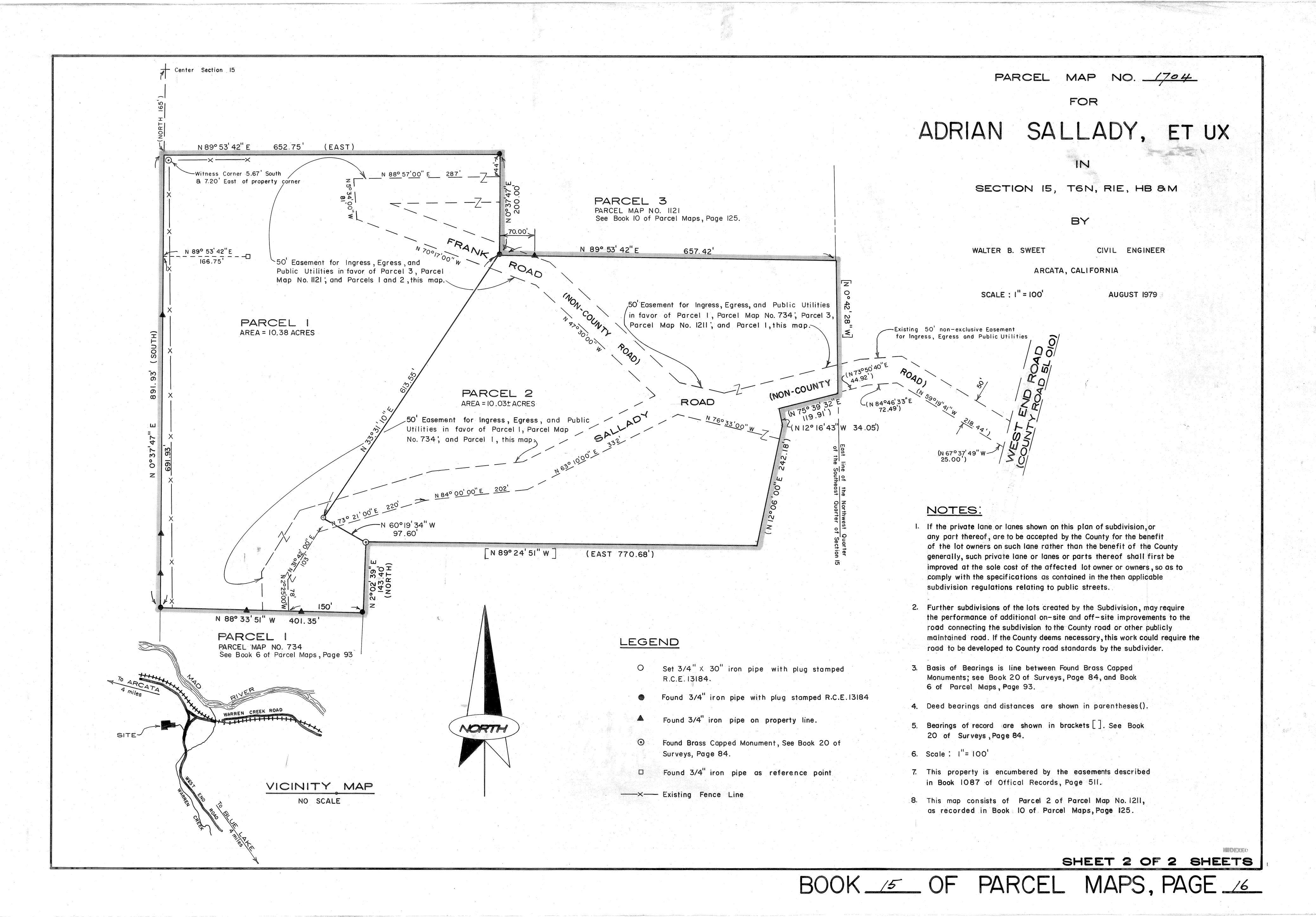 Book 15 Page 16 of Map Type PM