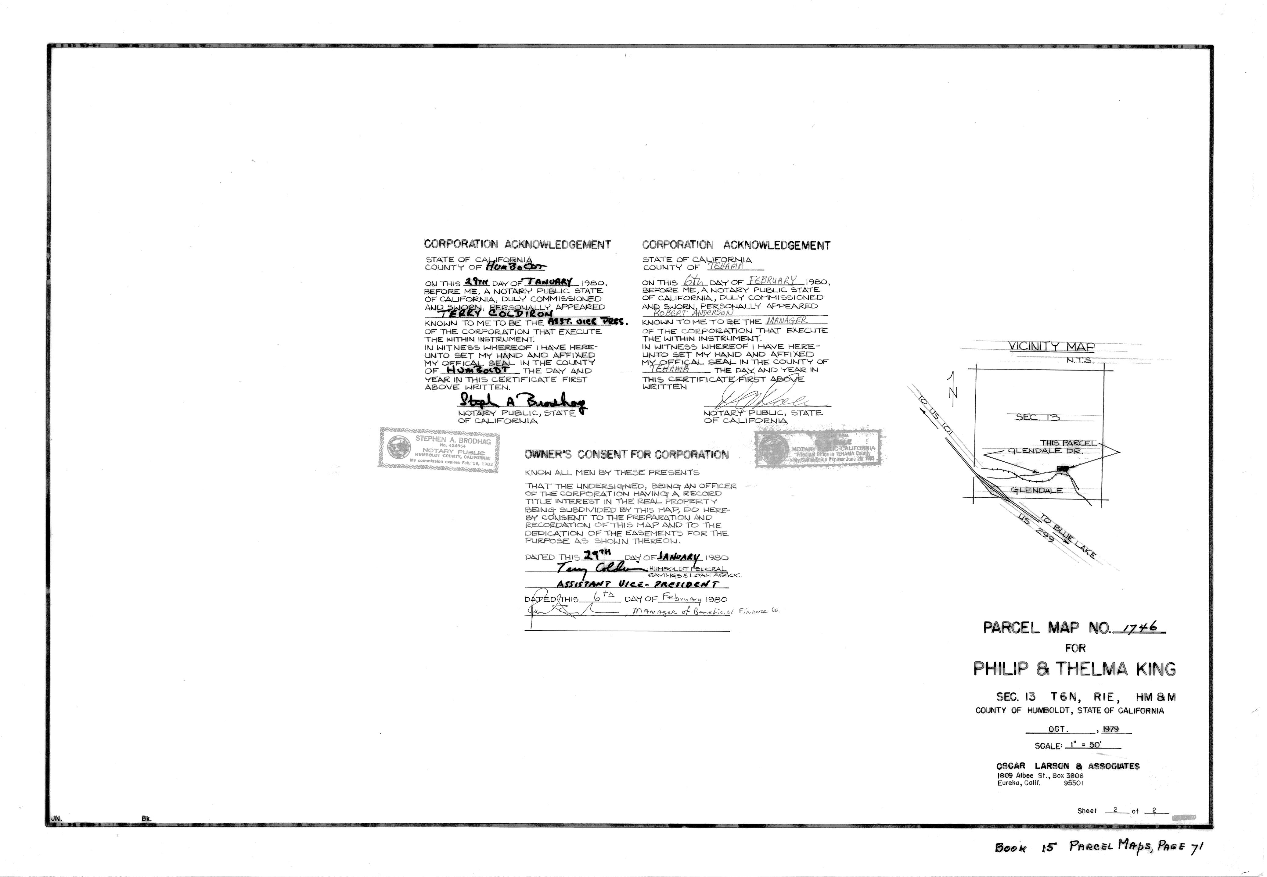 Book 15 Page 71 of Map Type PM