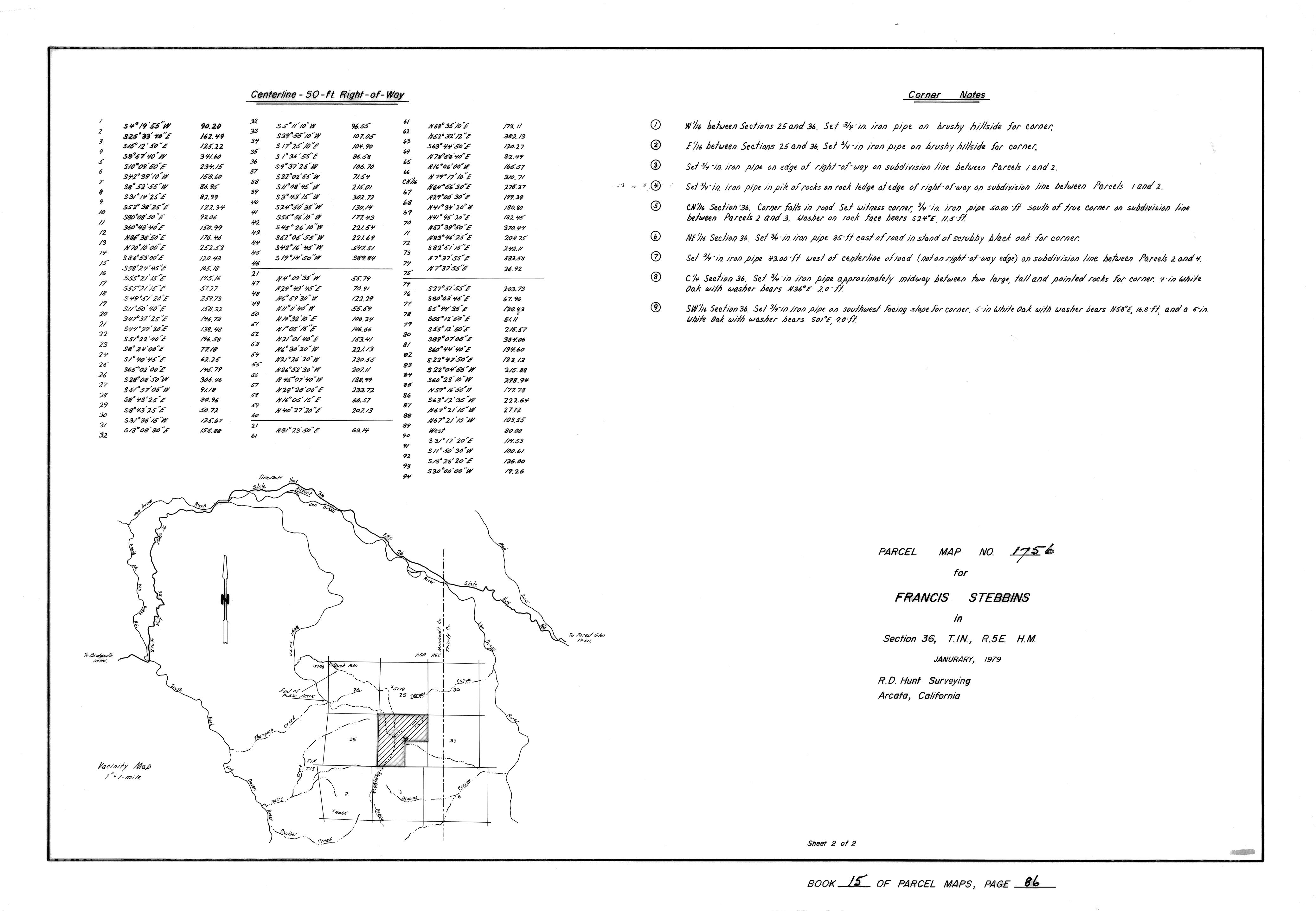 Book 15 Page 86 of Map Type PM