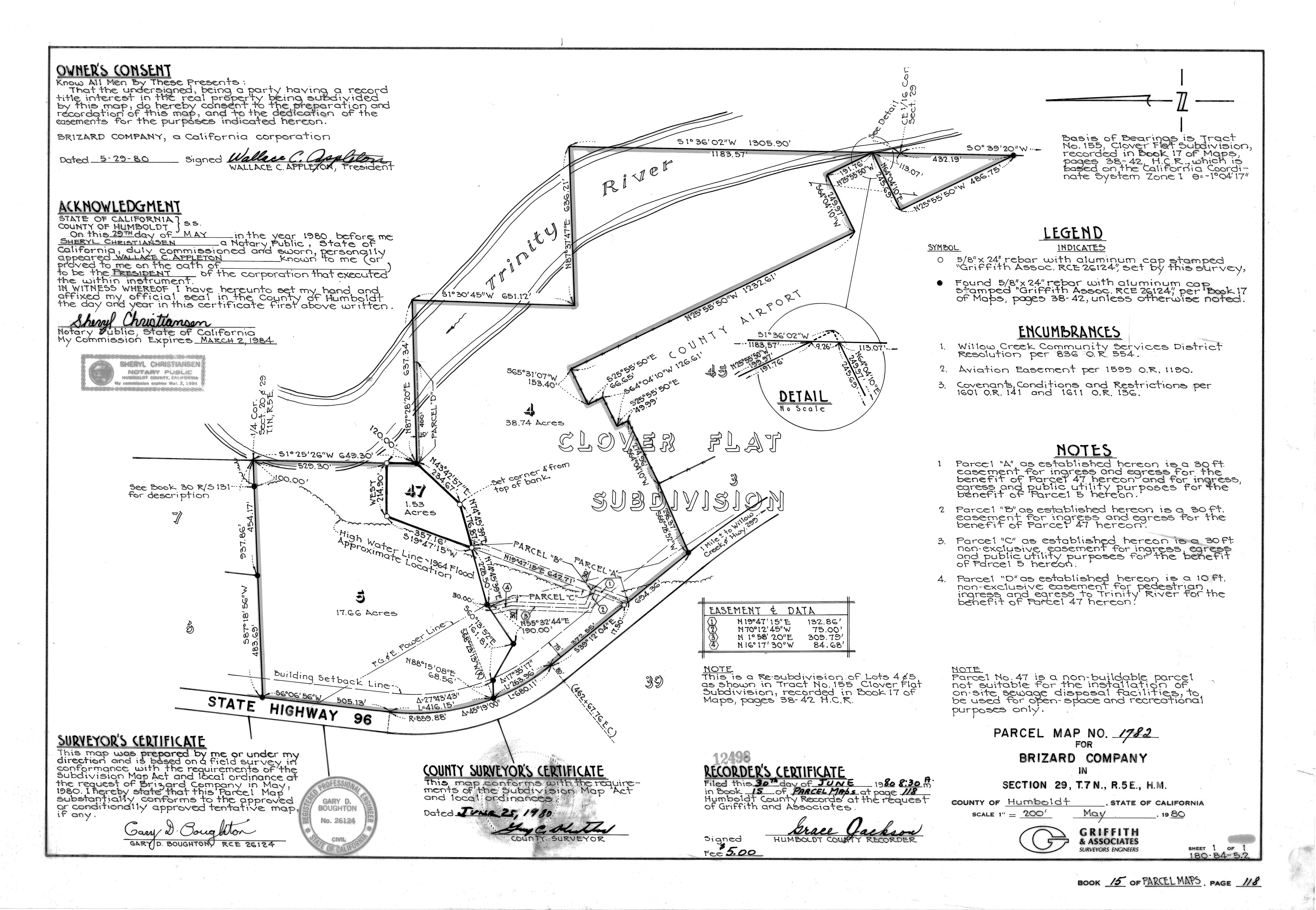 Book 15 Page 118 of Map Type PM