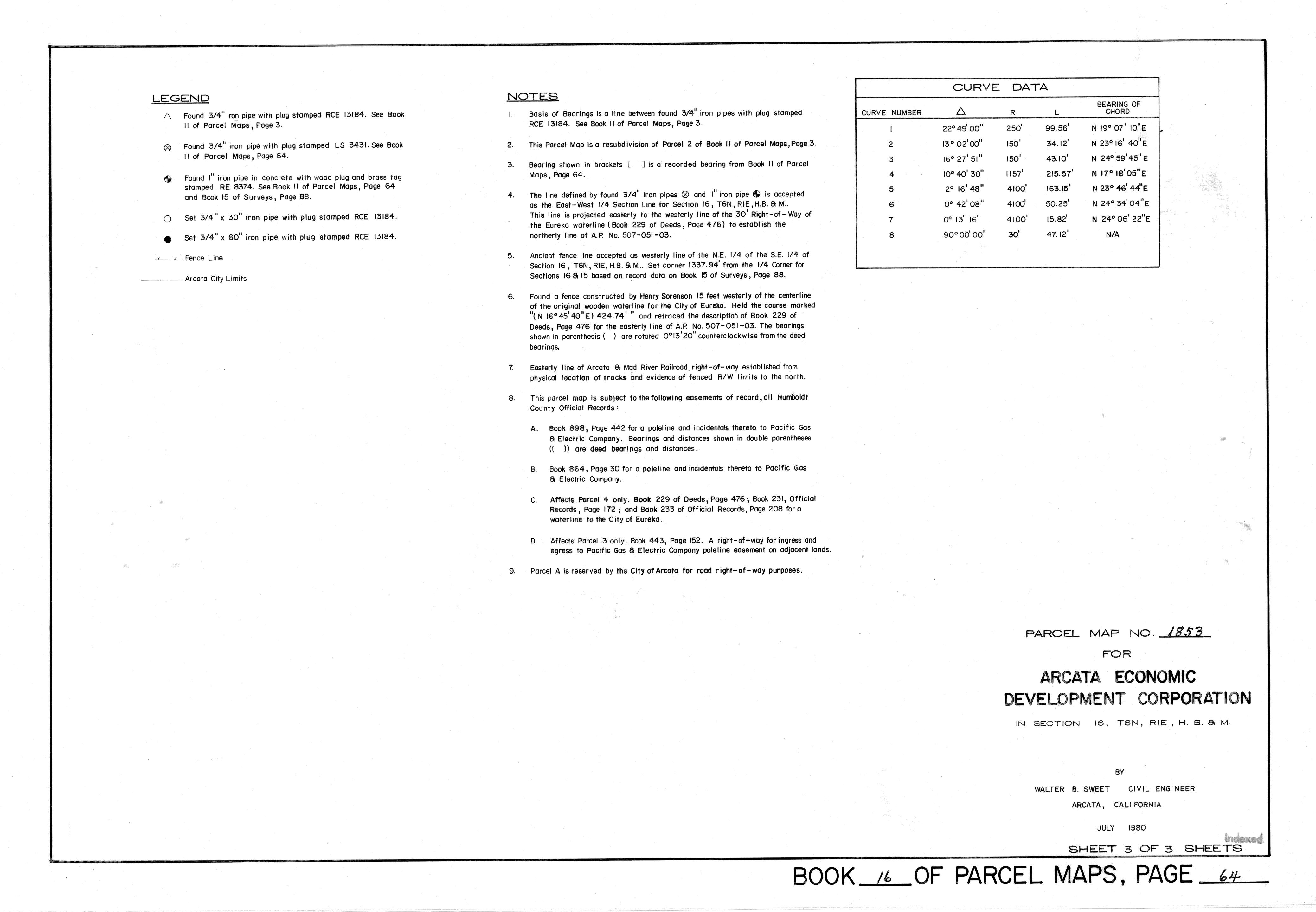Book 16 Page 64 of Map Type PM