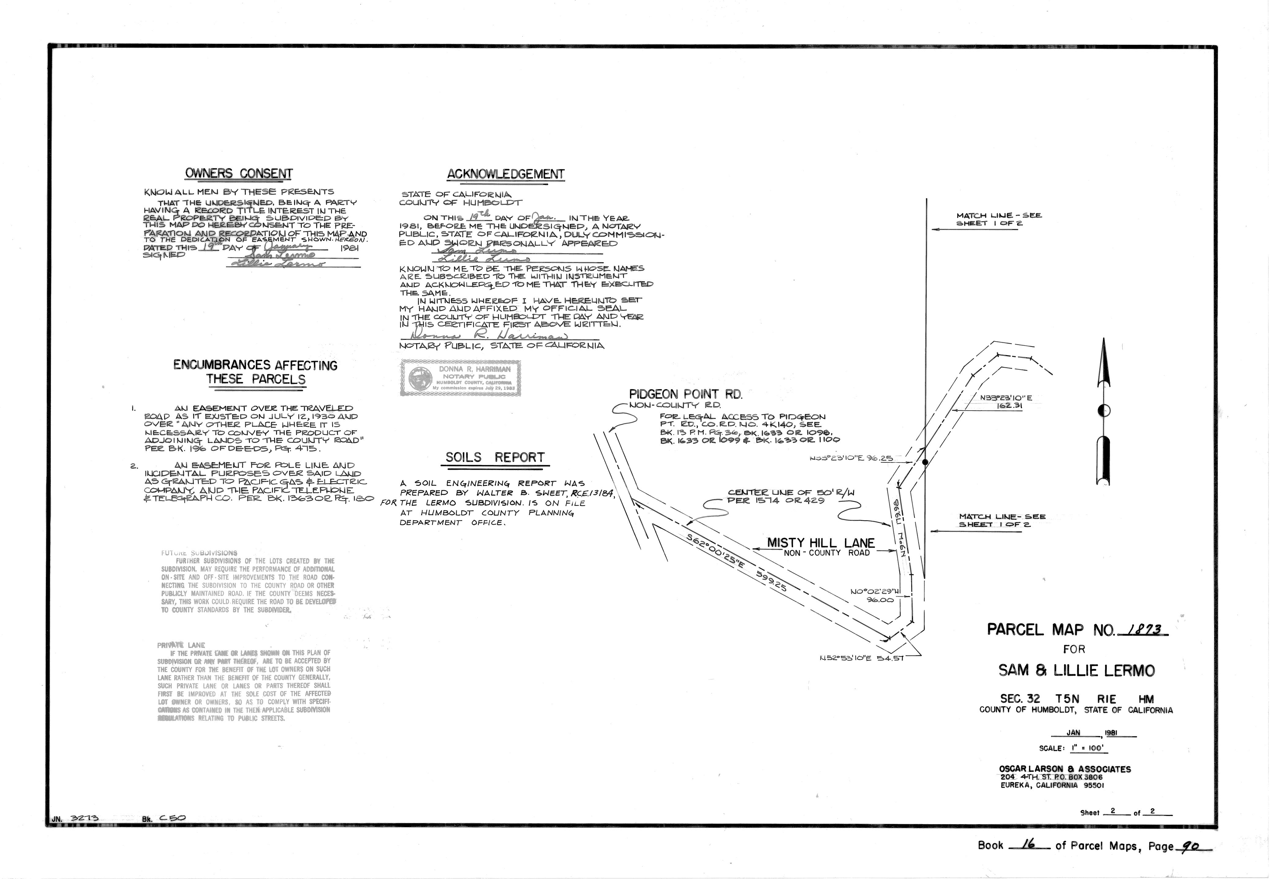 Book 16 Page 90 of Map Type PM