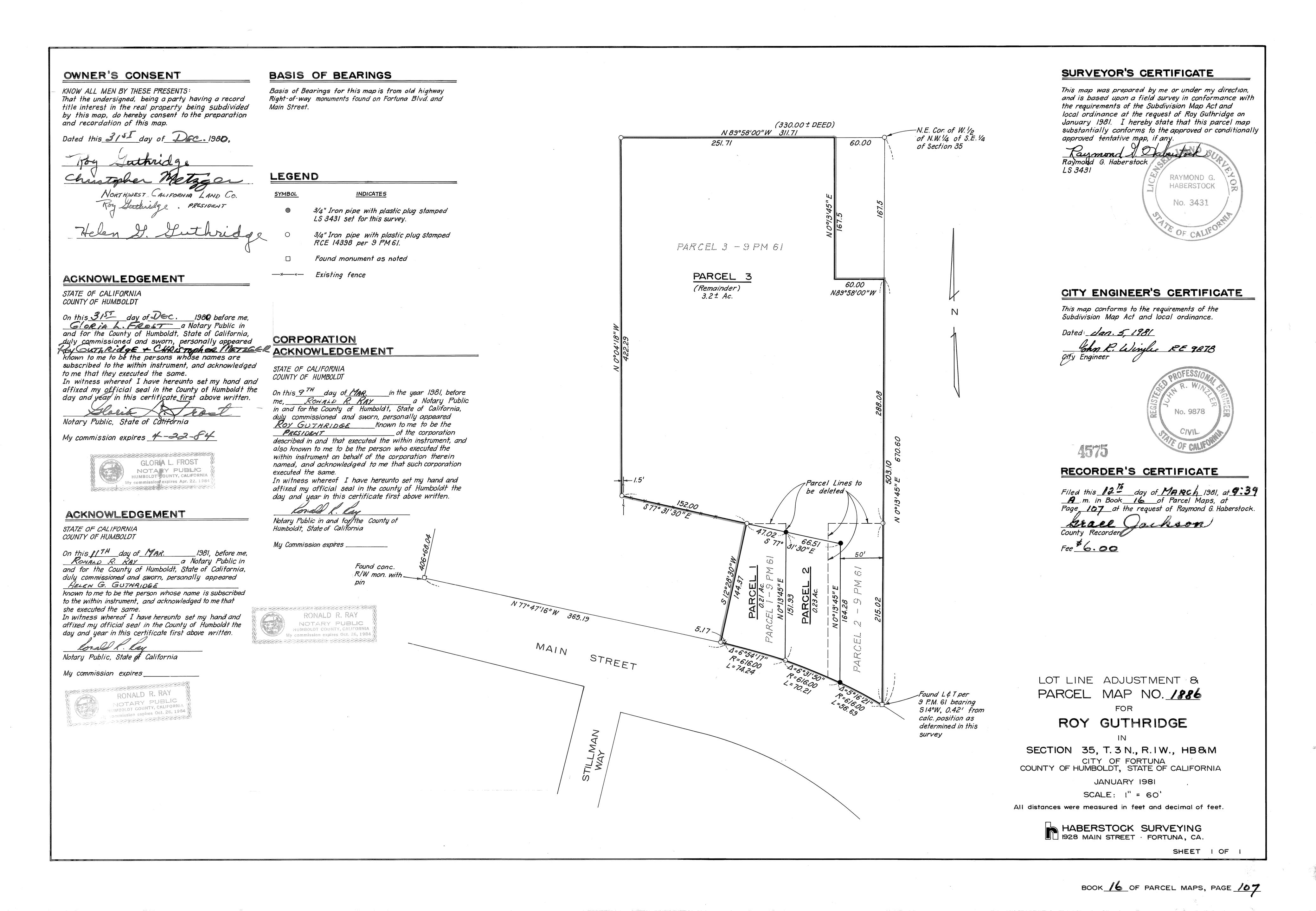 Book 16 Page 107 of Map Type PM