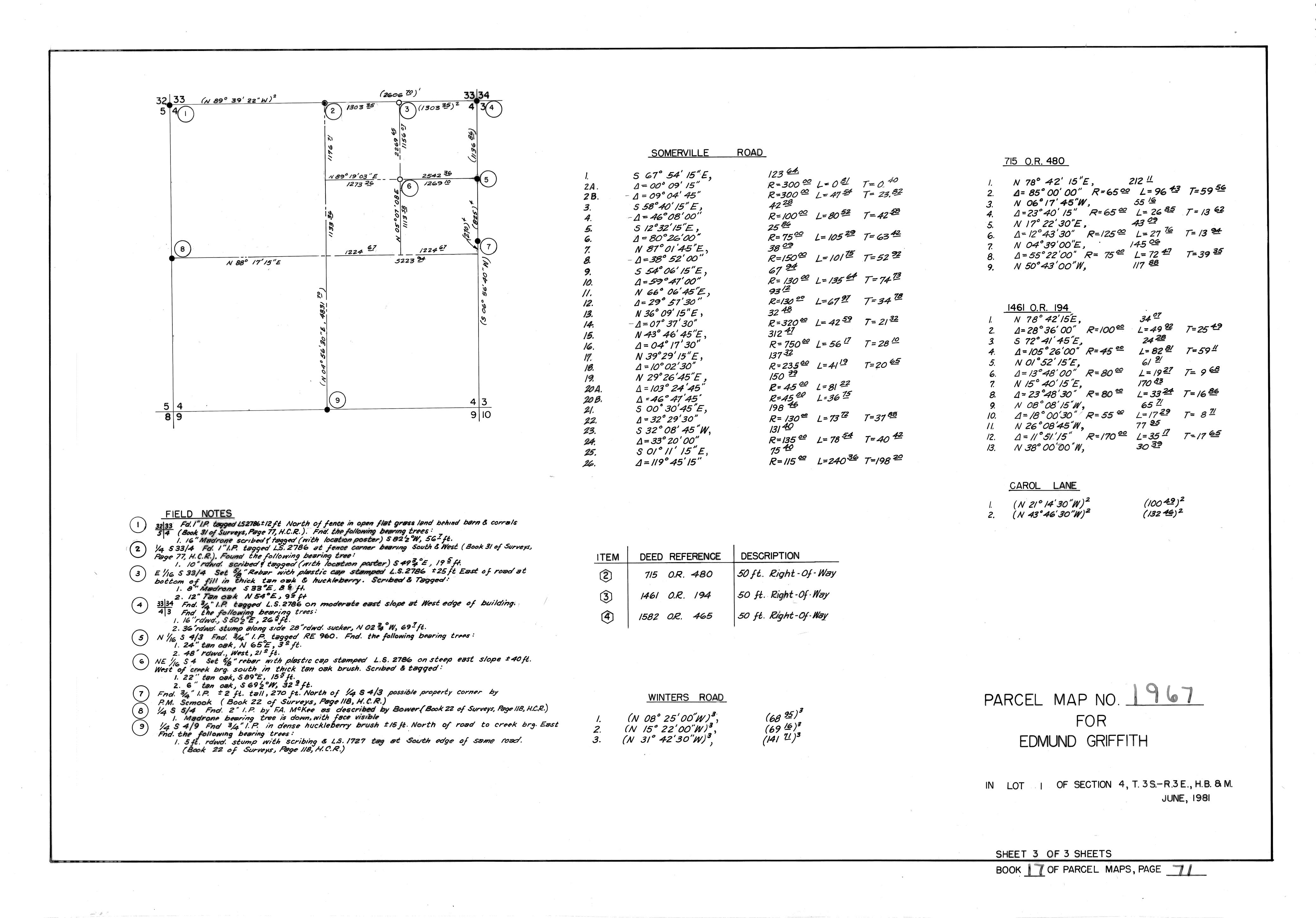 Book 17 Page 71 of Map Type PM