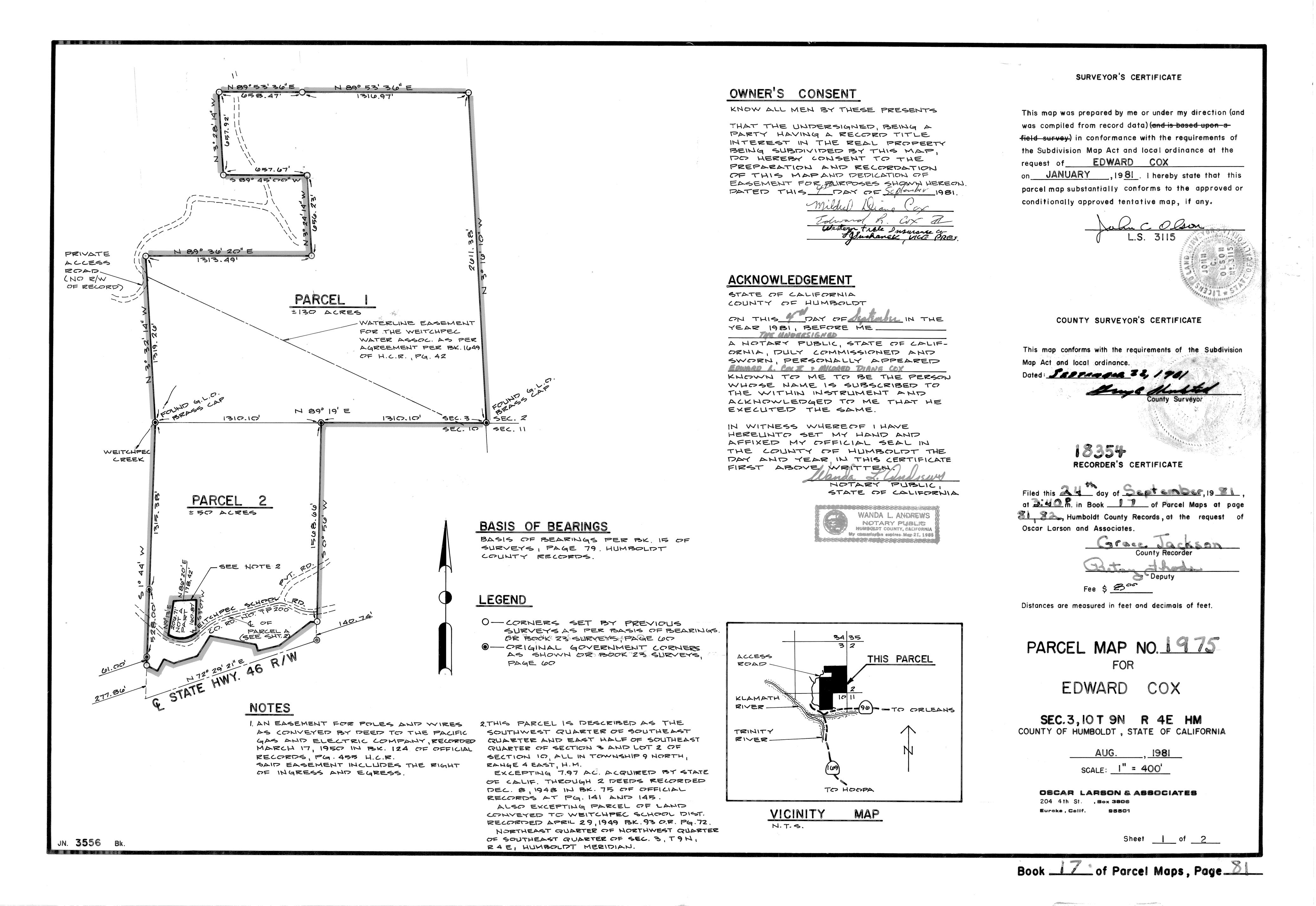 Book 17 Page 81 of Map Type PM