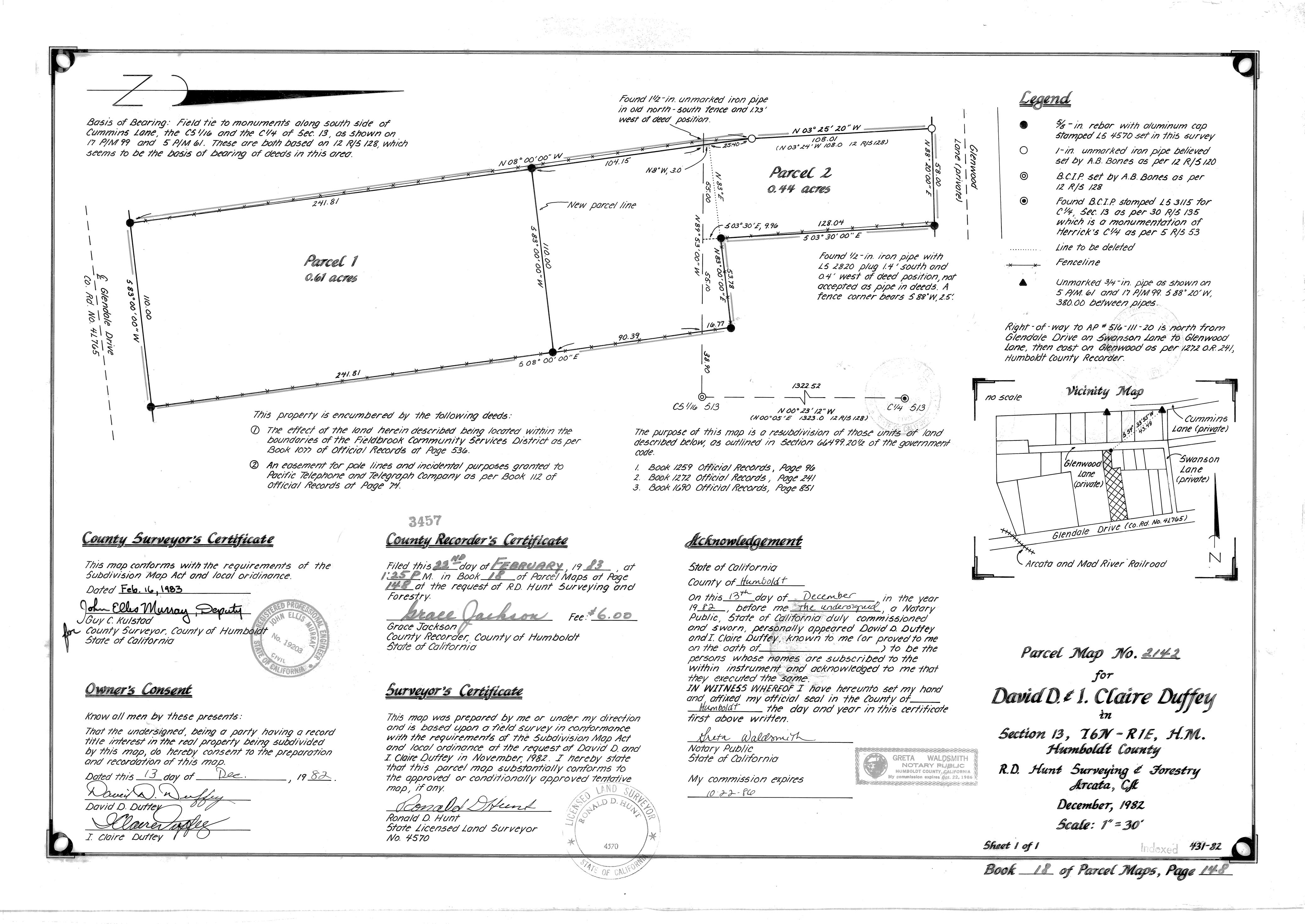 Book 18 Page 148 of Map Type PM