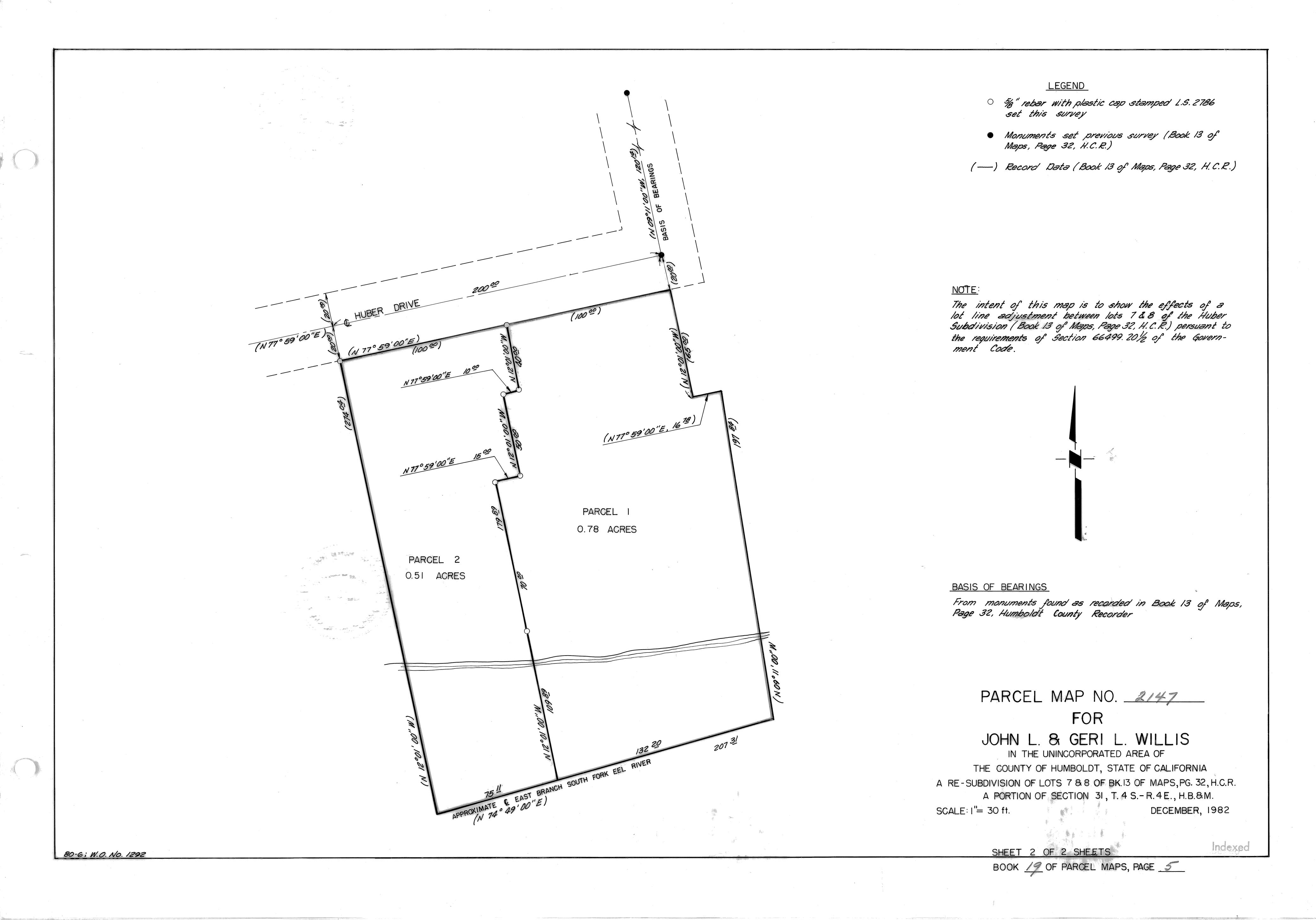 Book 19 Page 5 of Map Type PM