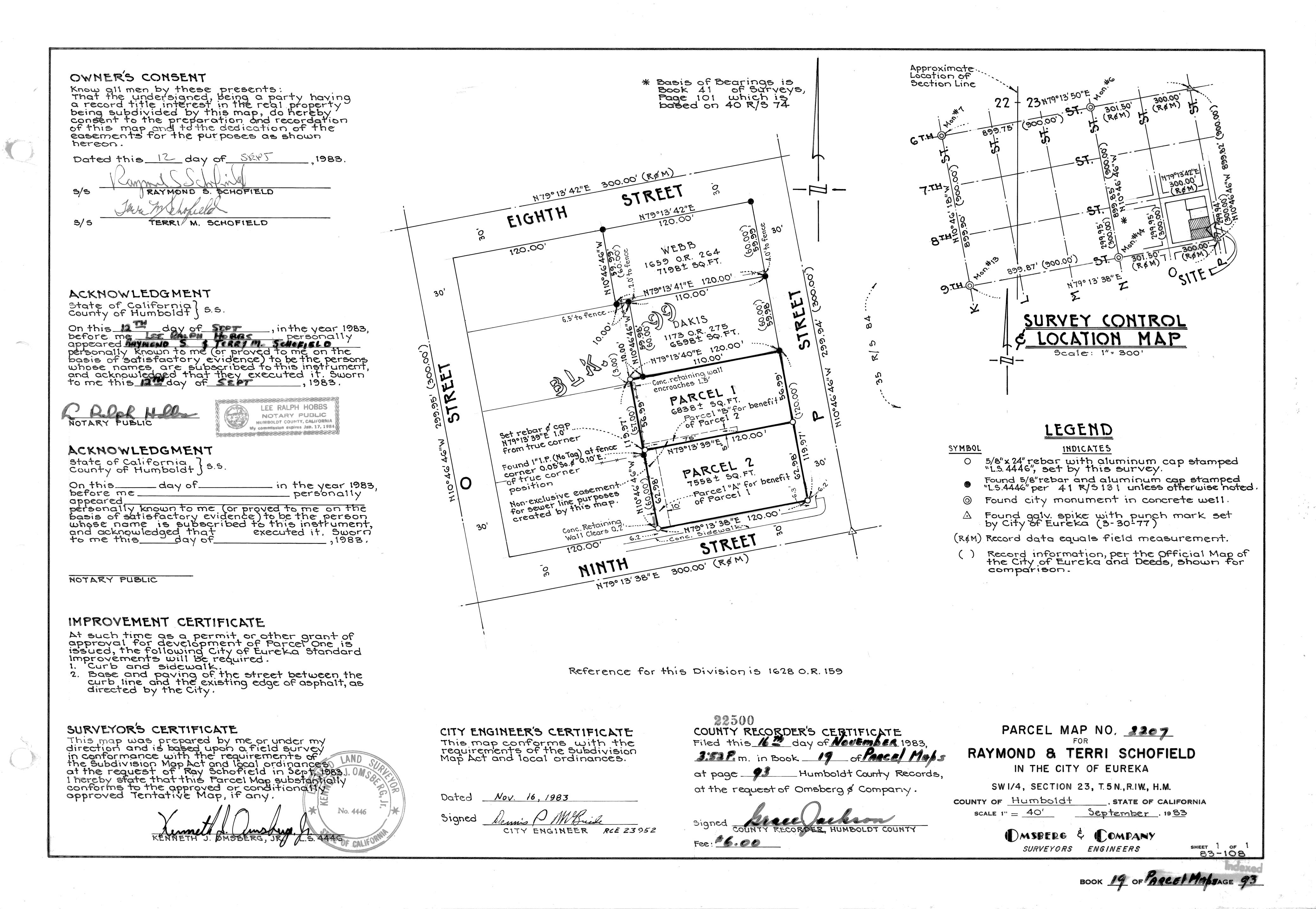 Book 19 Page 93 of Map Type PM