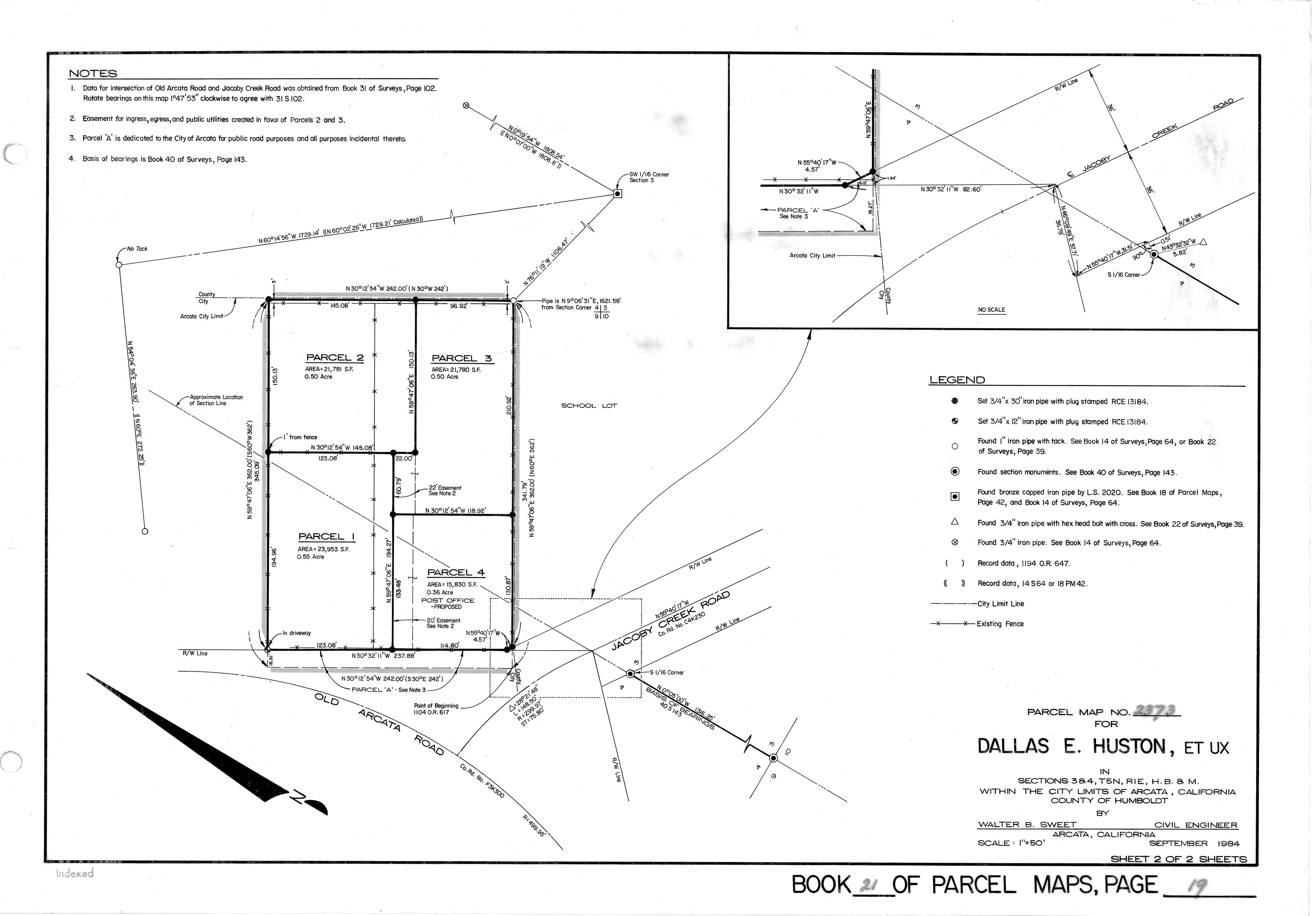 Book 21 Page 19 of Map Type PM