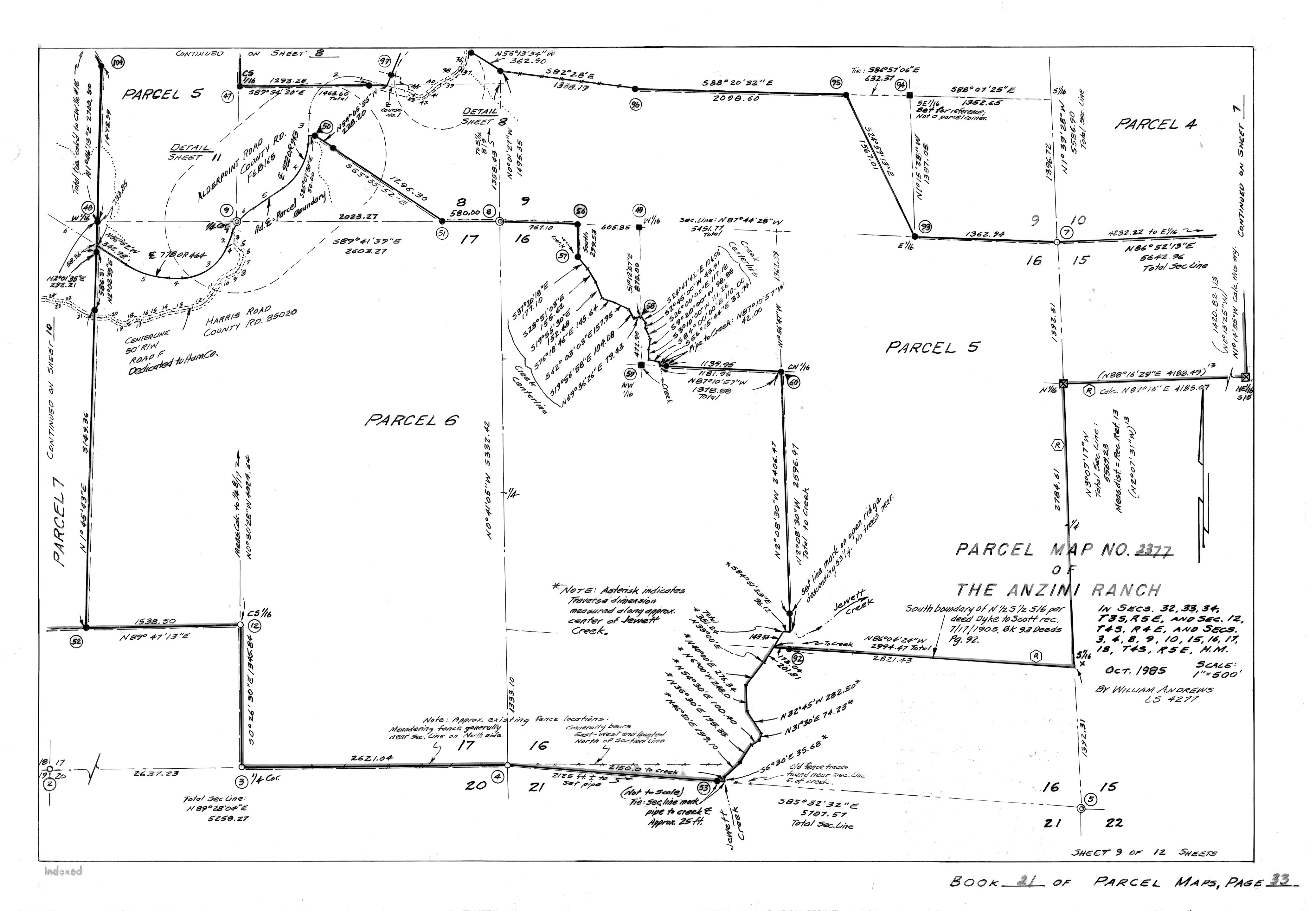 Book 21 Page 33 of Map Type PM