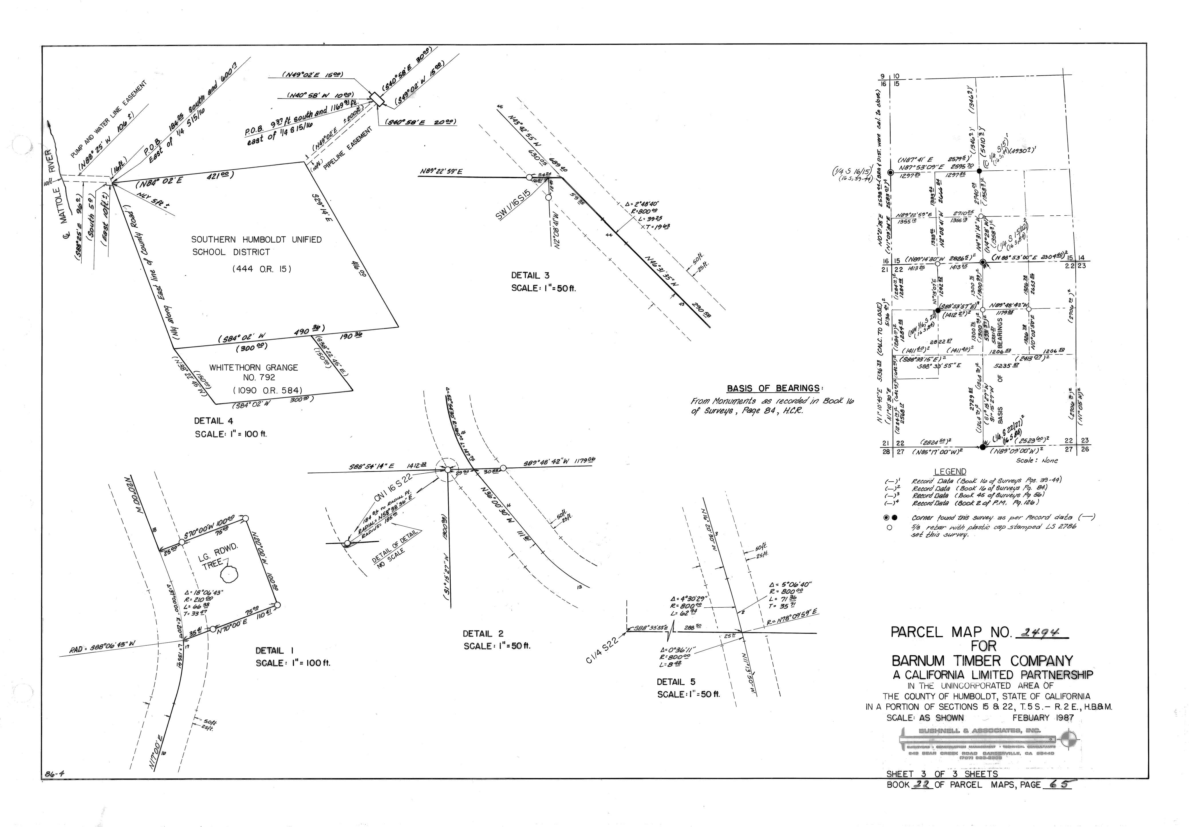 Book 22 Page 65 of Map Type PM