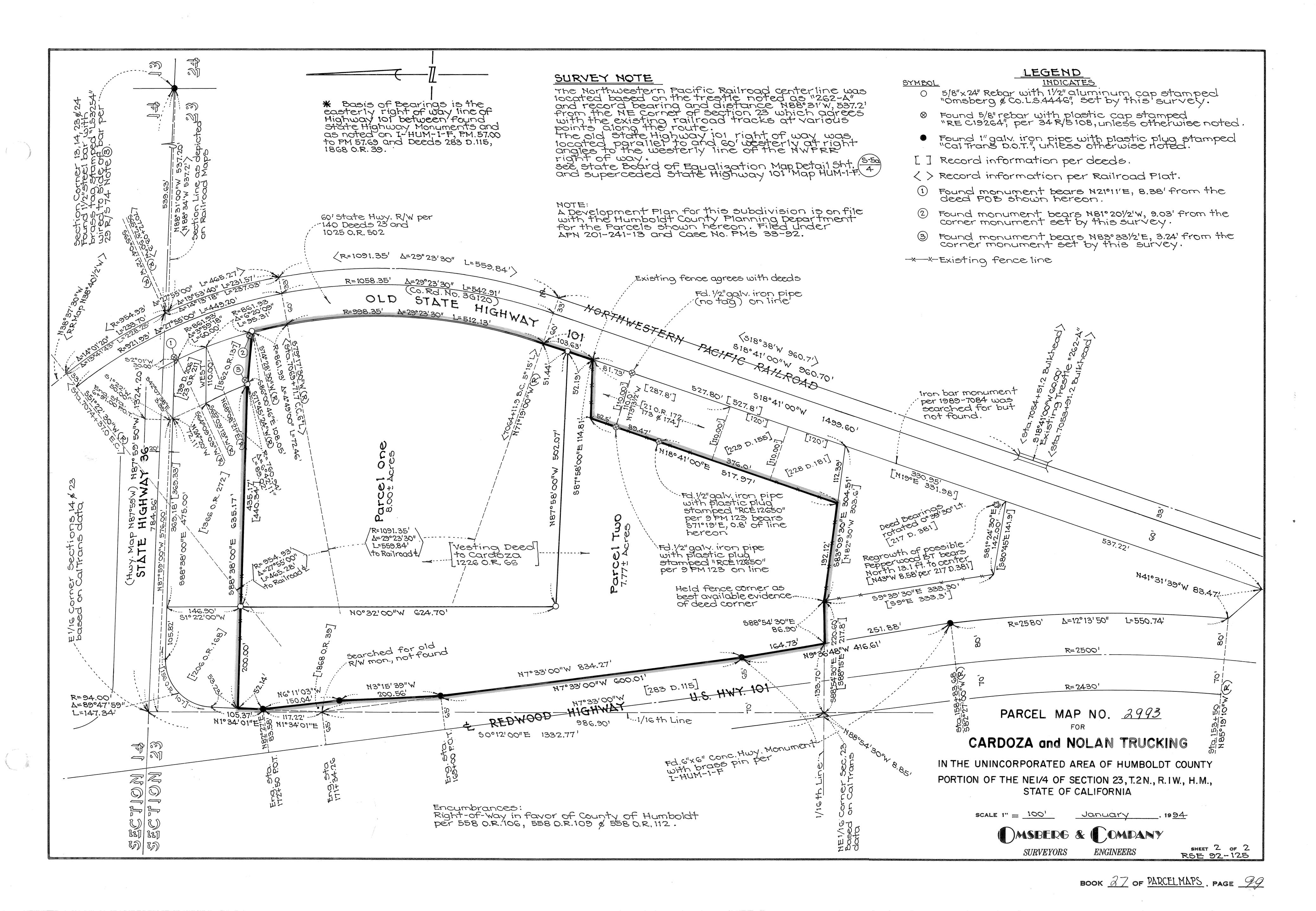 Book 27 Page 99 of Map Type PM