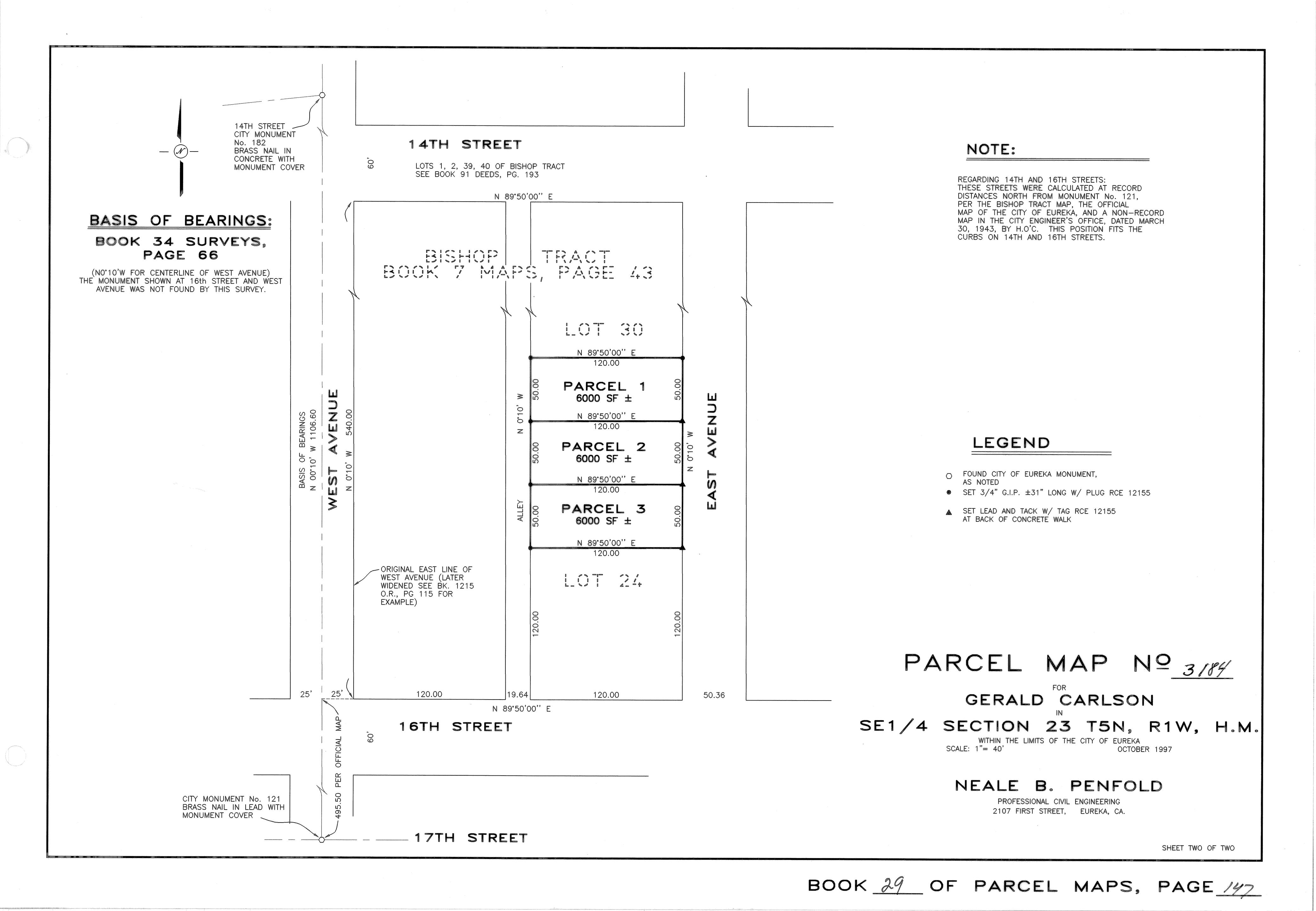 Book 29 Page 147 of Map Type PM