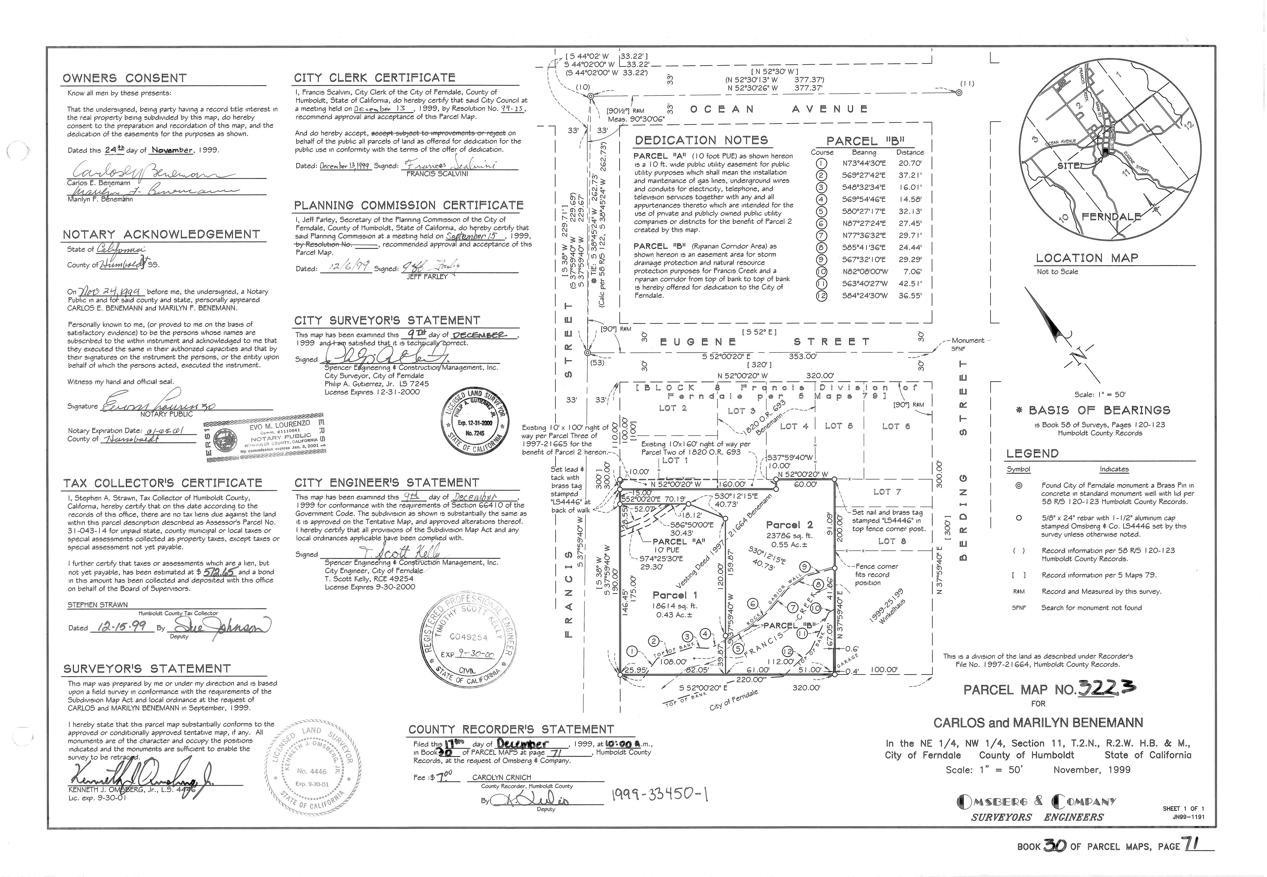 Book 30 Page 71 of Map Type PM