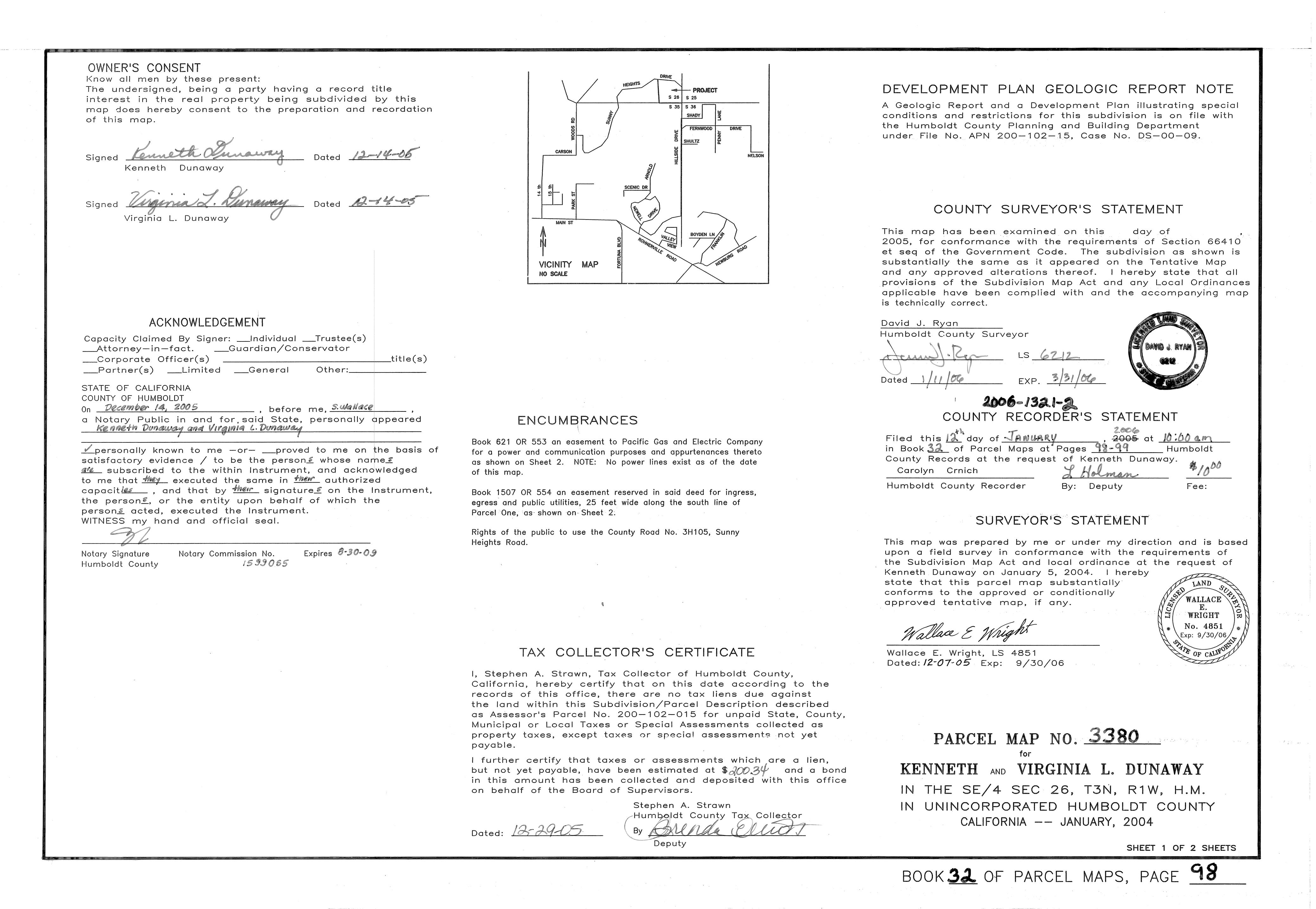 Book 32 Page 98 of Map Type PM