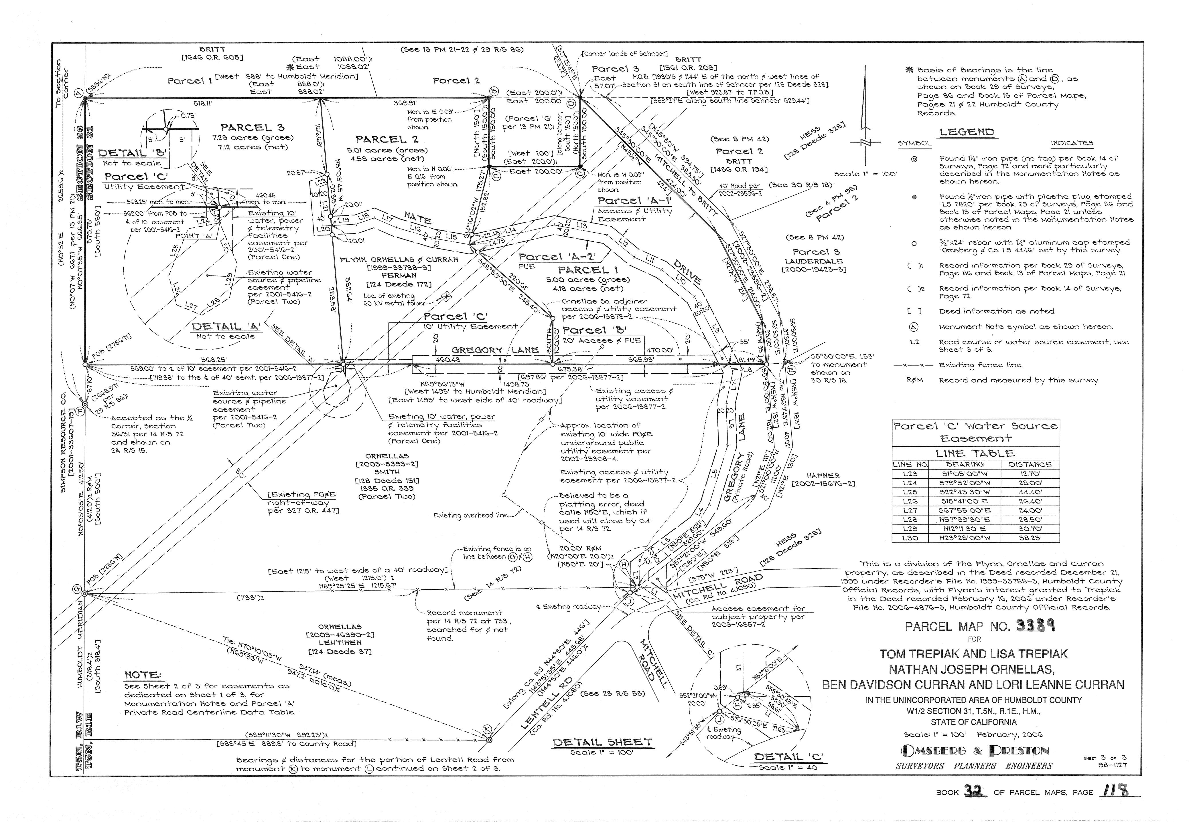 Book 32 Page 118 of Map Type PM