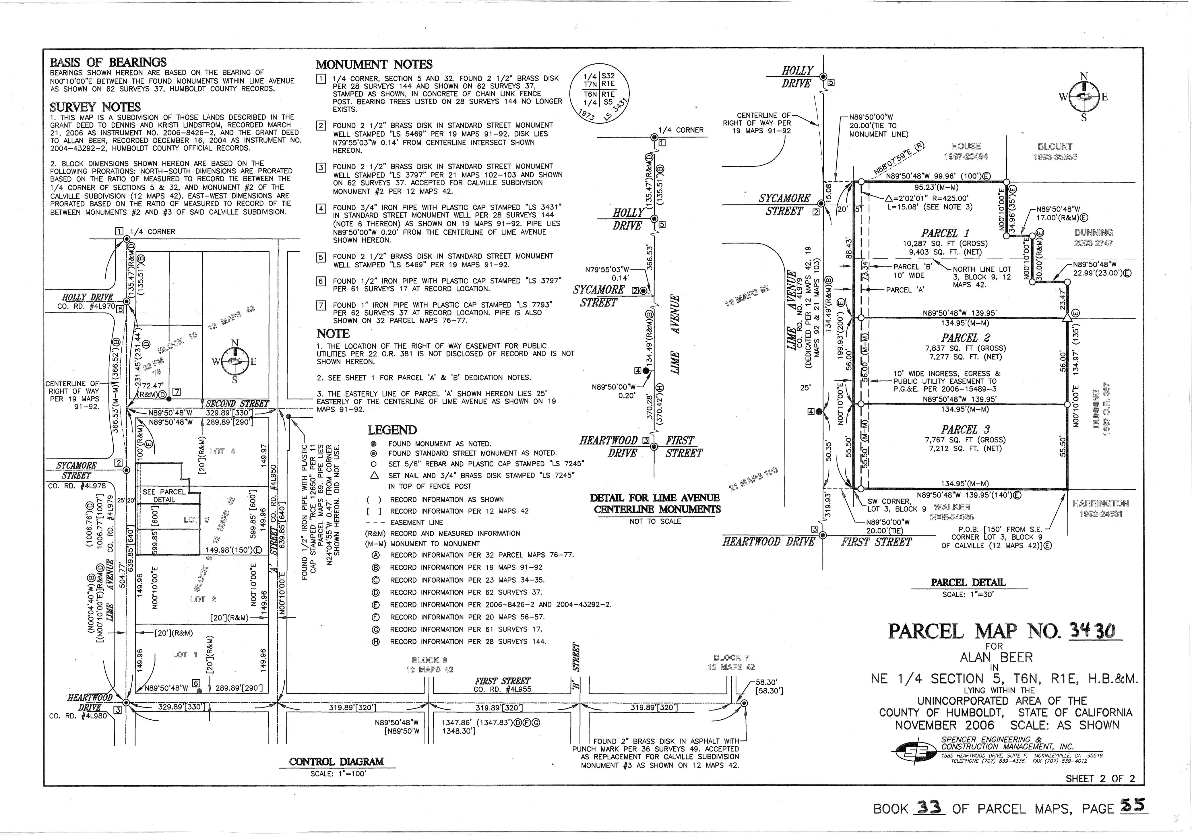 Book 33 Page 55 of Map Type PM