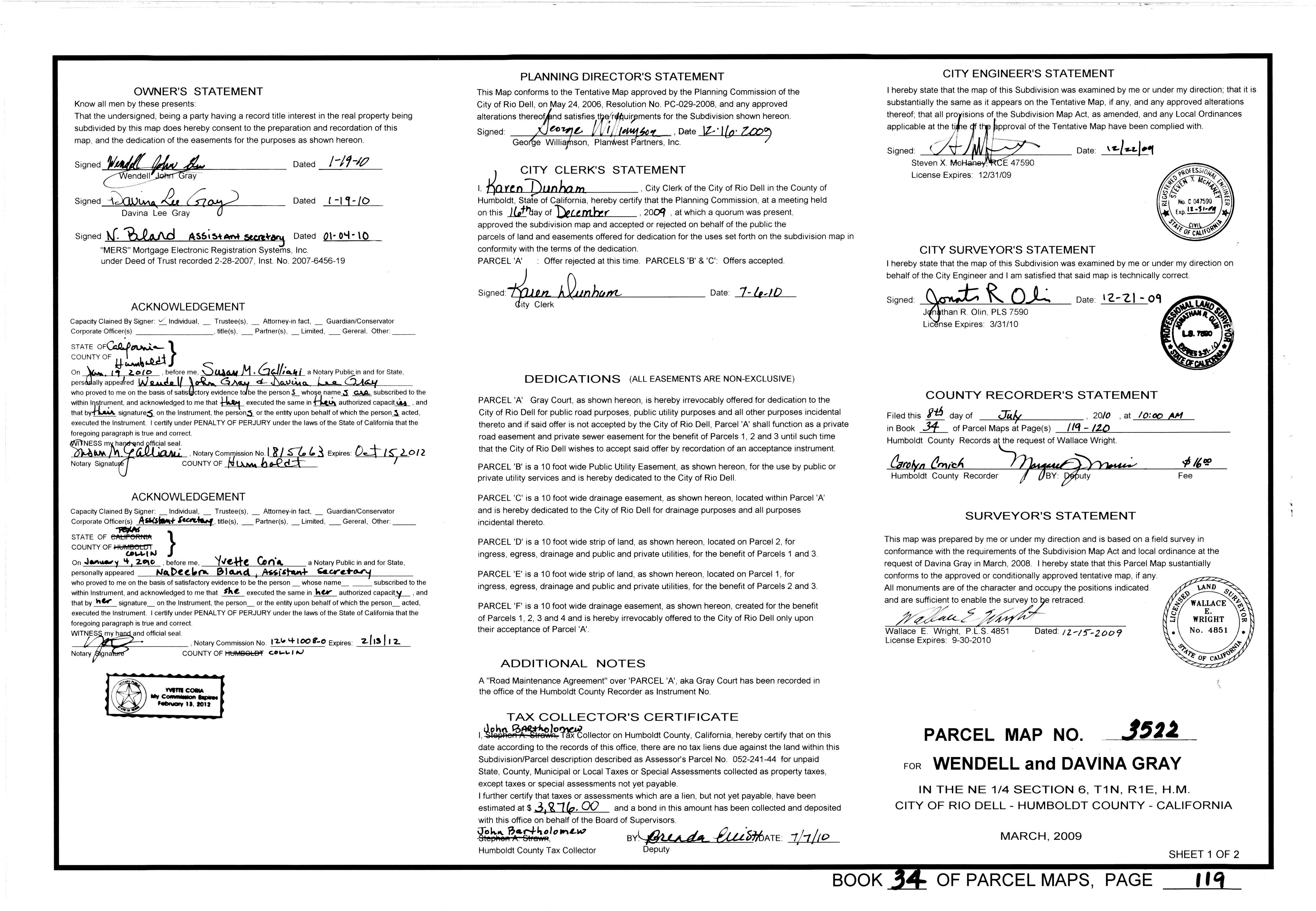 Book 34 Page 119 of Map Type PM