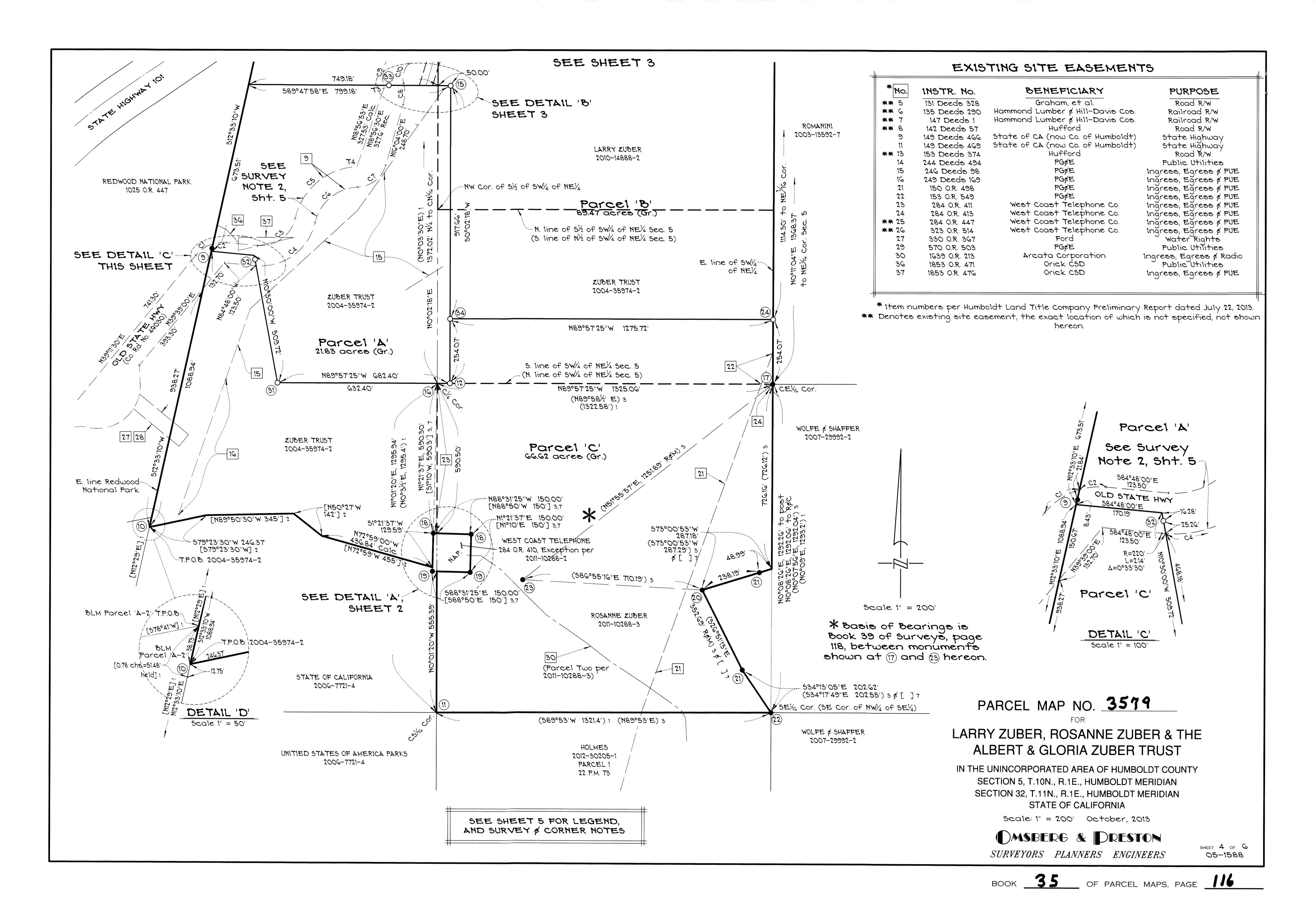 Book 35 Page 116 of Map Type PM