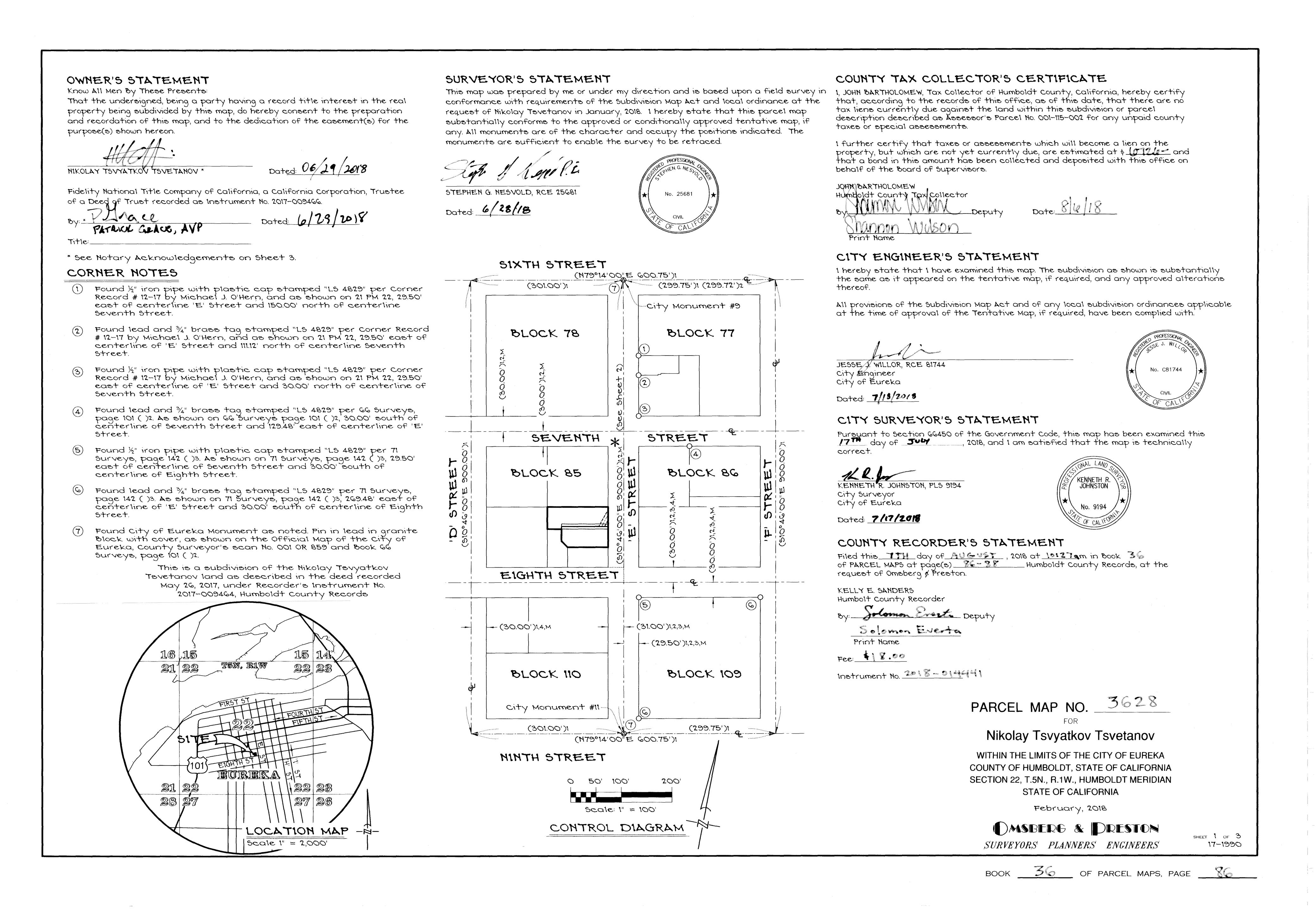 Book 36 Page 86 of Map Type PM