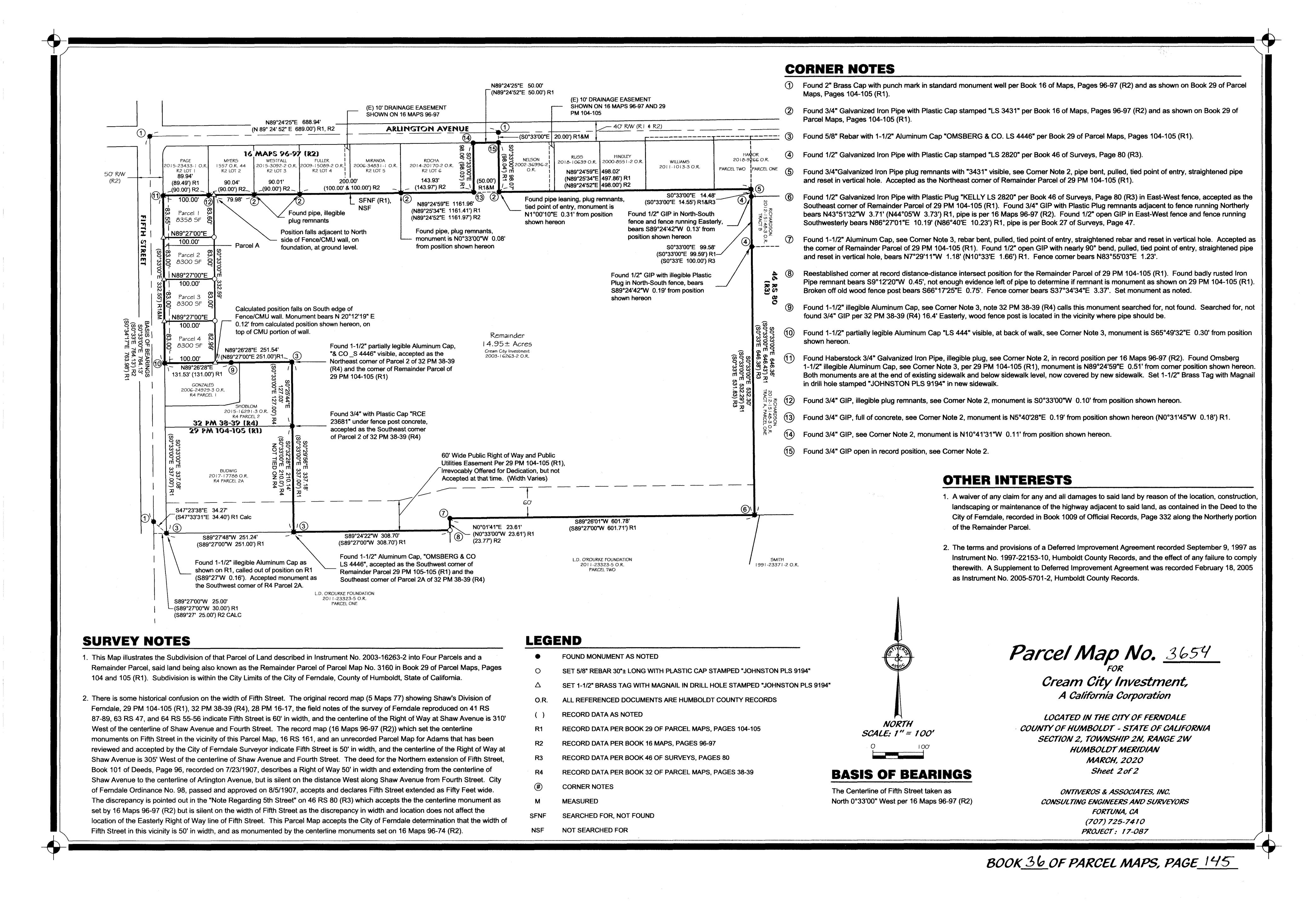 Book 36 Page 145 of Map Type PM